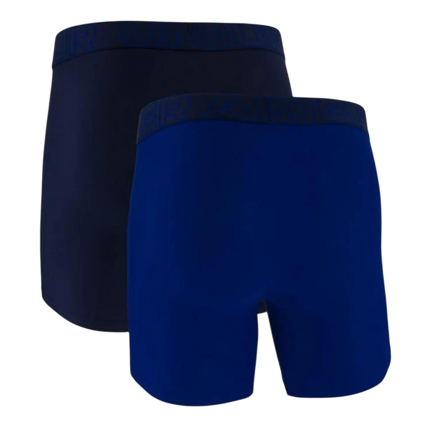Mens Tech Boxer Briefs (Pack of 2) (Grey Blue Marl) 3/3