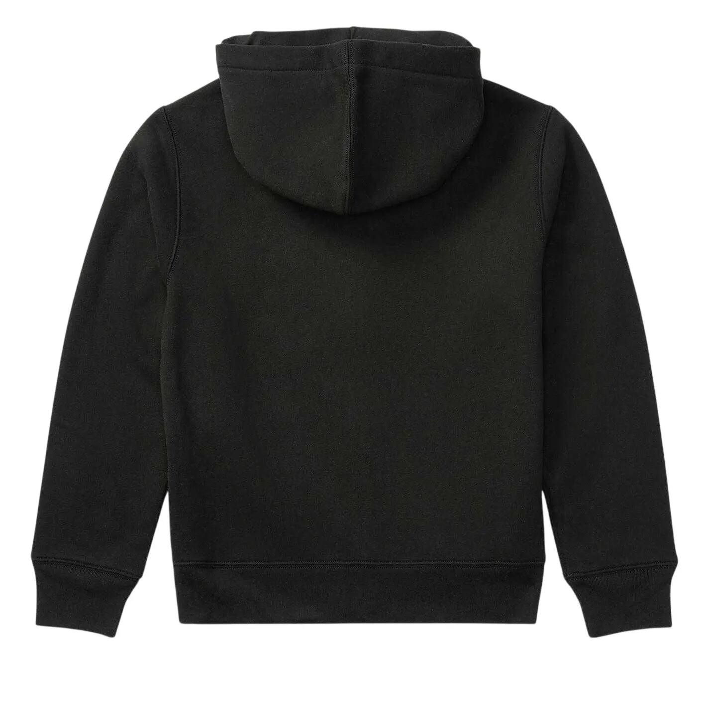 Boys Full Zip Hoodie (Black) 2/4