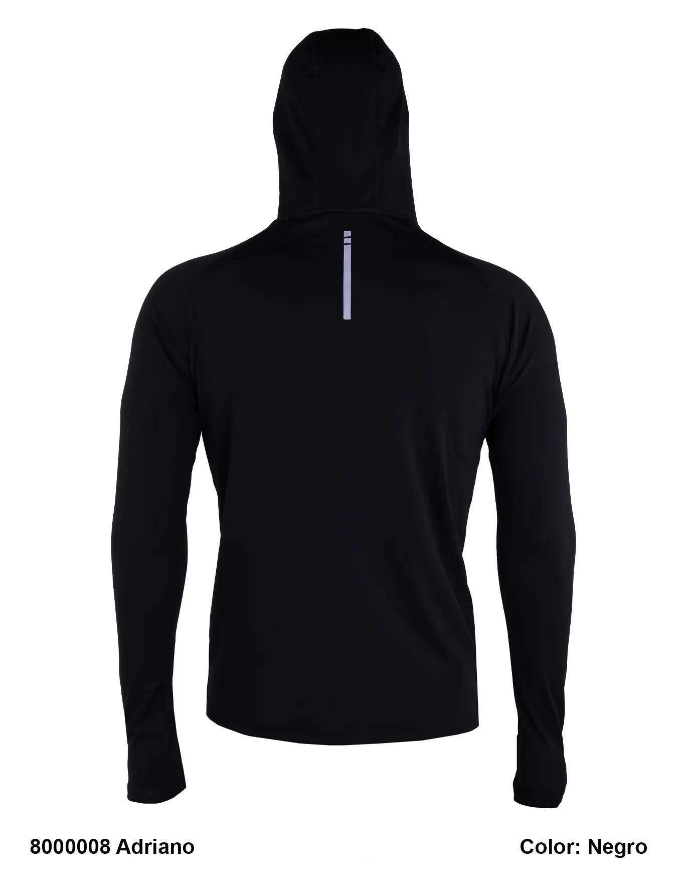 Camiseta térmica - Senderismo - Hombre - ADRIANO - Negra 2/3