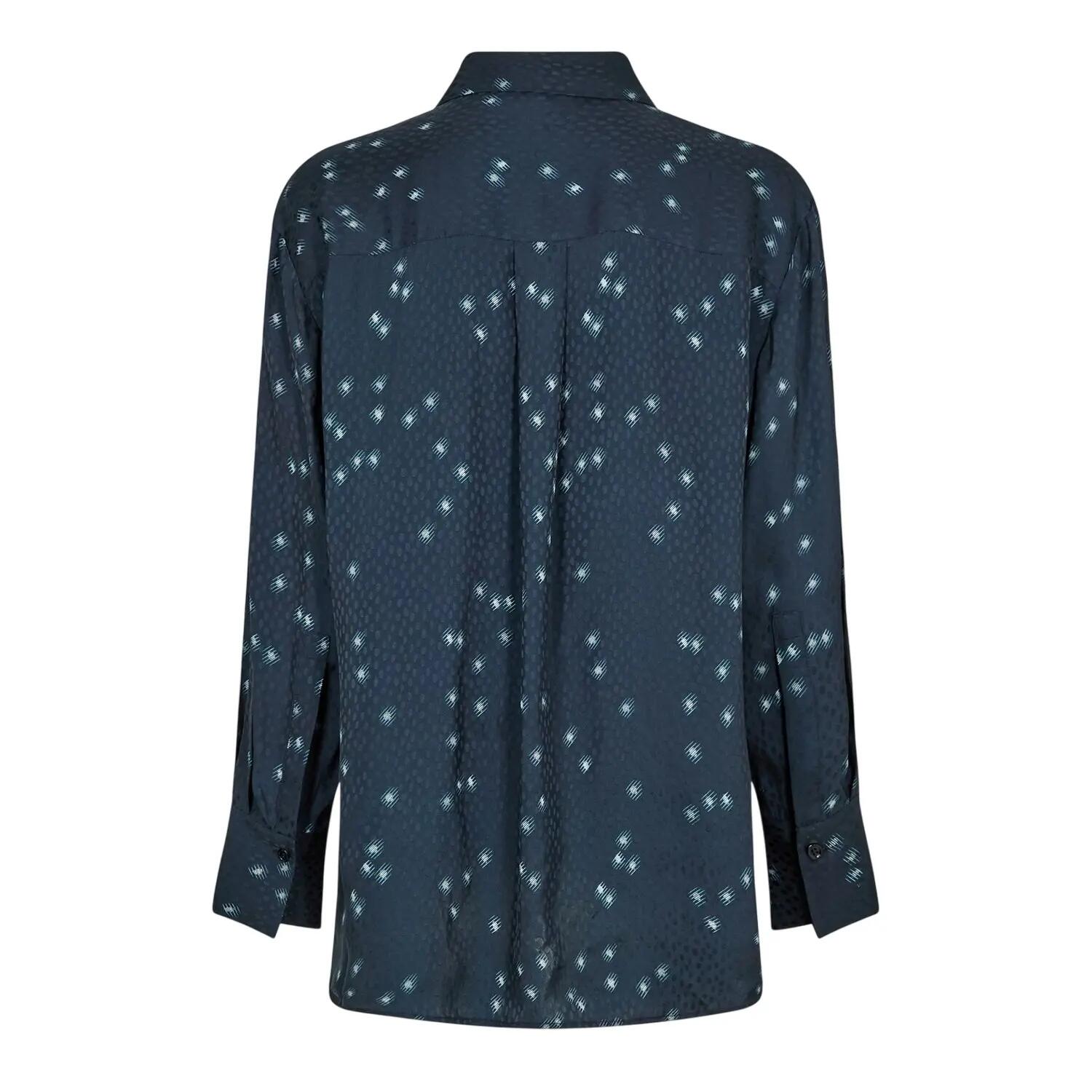 Camicetta Regolare A Puntini Donna Boss Blu Navy 2/2
