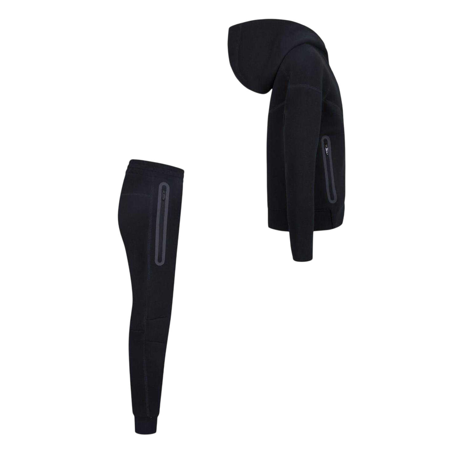 Chándal Diseño Tech de Polar para Niños/Niñas Negro 4/6