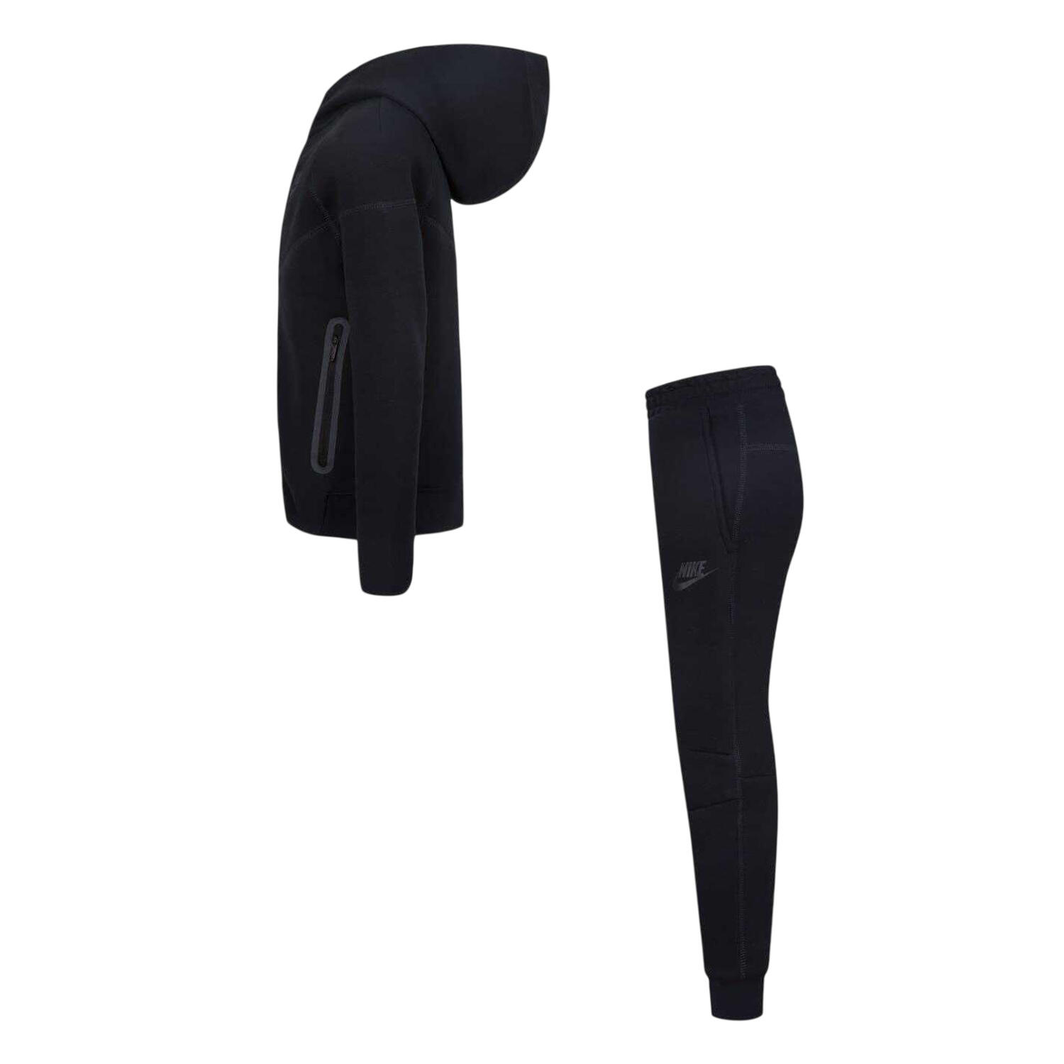 Chándal Diseño Tech de Polar para Niños/Niñas Negro 3/6