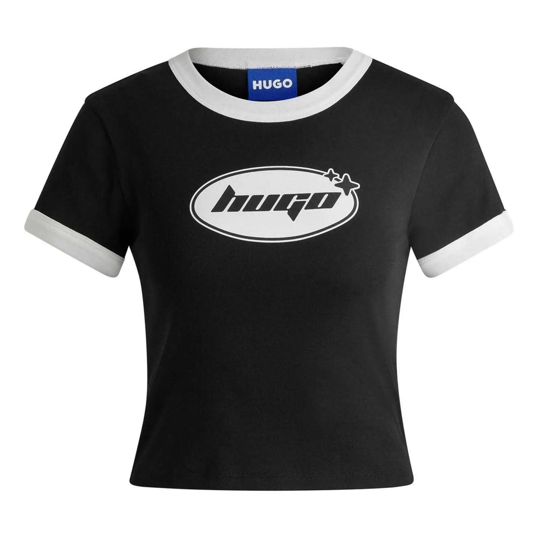 Tshirt Motif/style Ringer Femme (Noir) 2/5