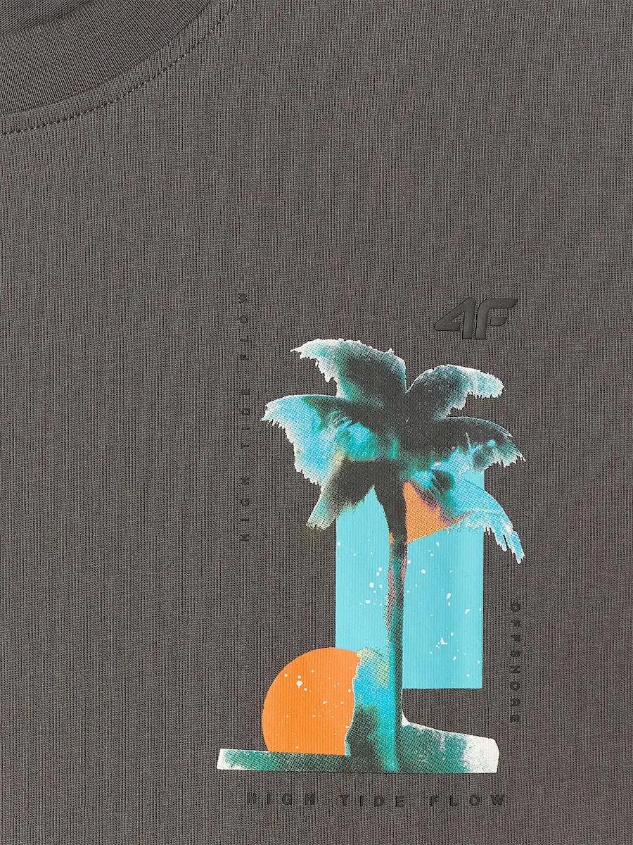 T-shirt bawełniany męski 4F 4FRSS26TTSHM4301 6/7