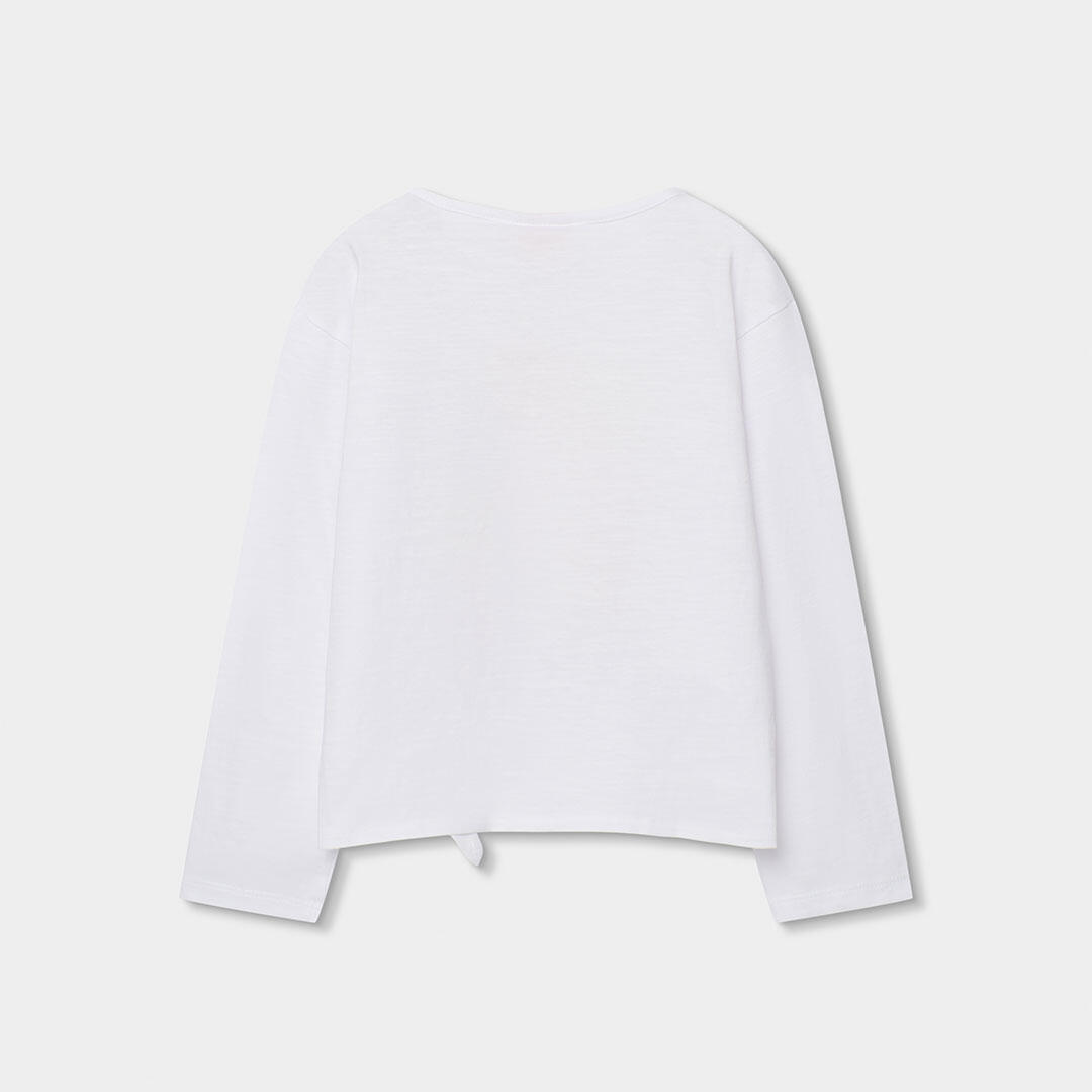 Camiseta de verano de gimnasia kids niña boboli blanco 2/4