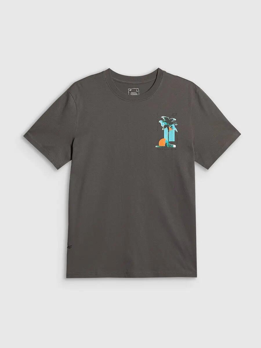 T-shirt bawełniany męski 4F 4FRSS26TTSHM4301 5/7