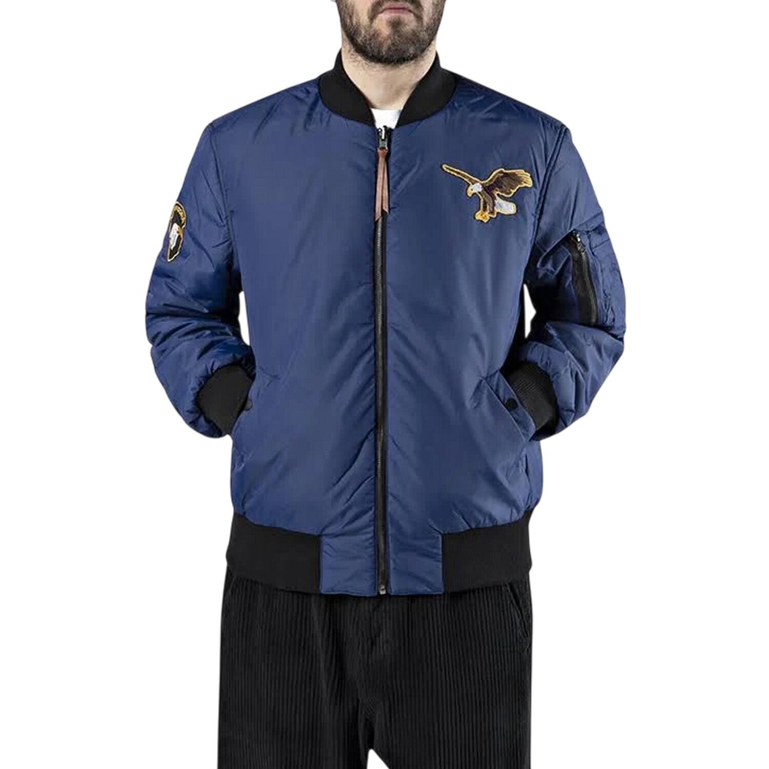 Bomber Uomo Diadora Mark Mcnairy Blu Immobiliare 5/5