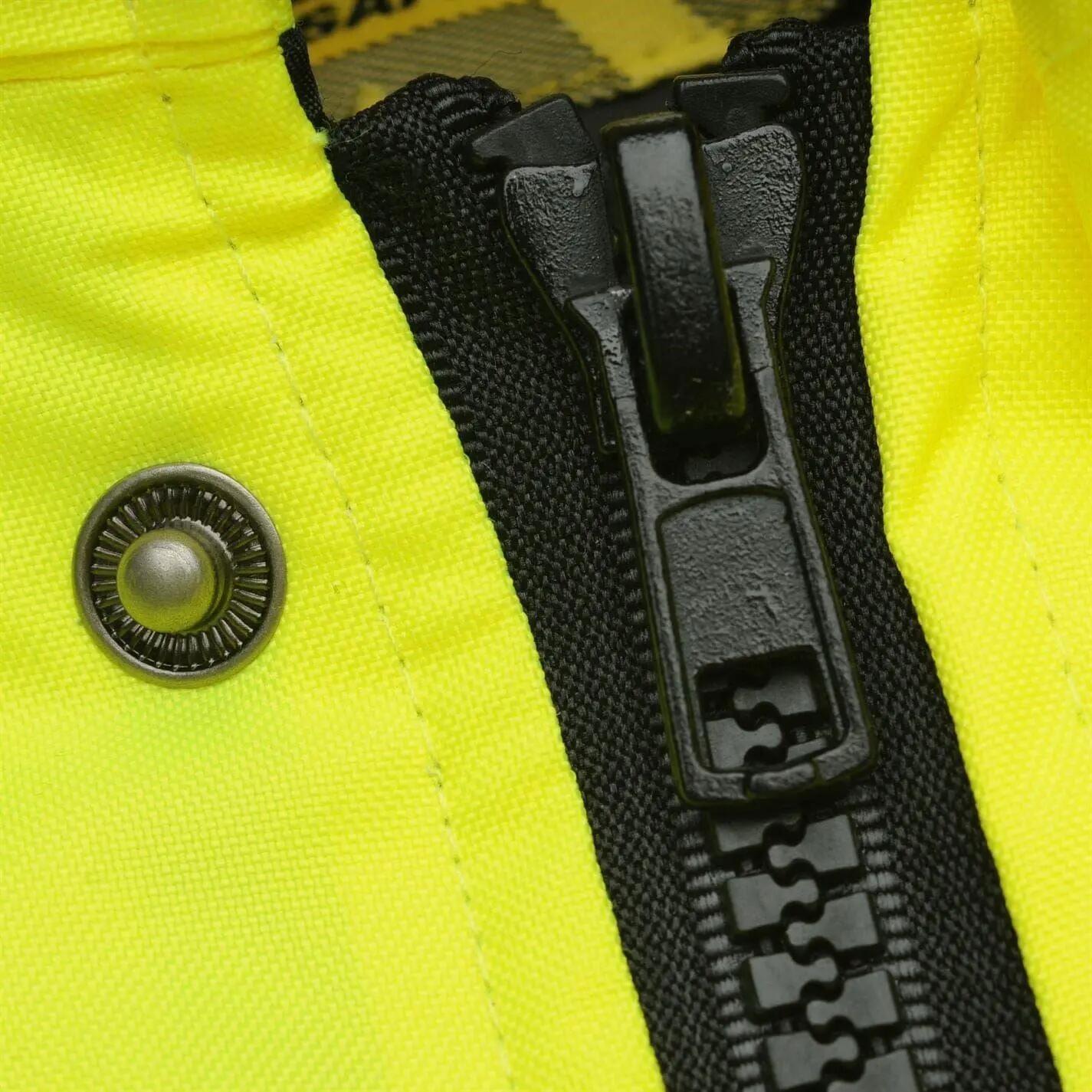 Bomberjacke für Herren, Sicherheit Damen und Herren Gelb 3/3