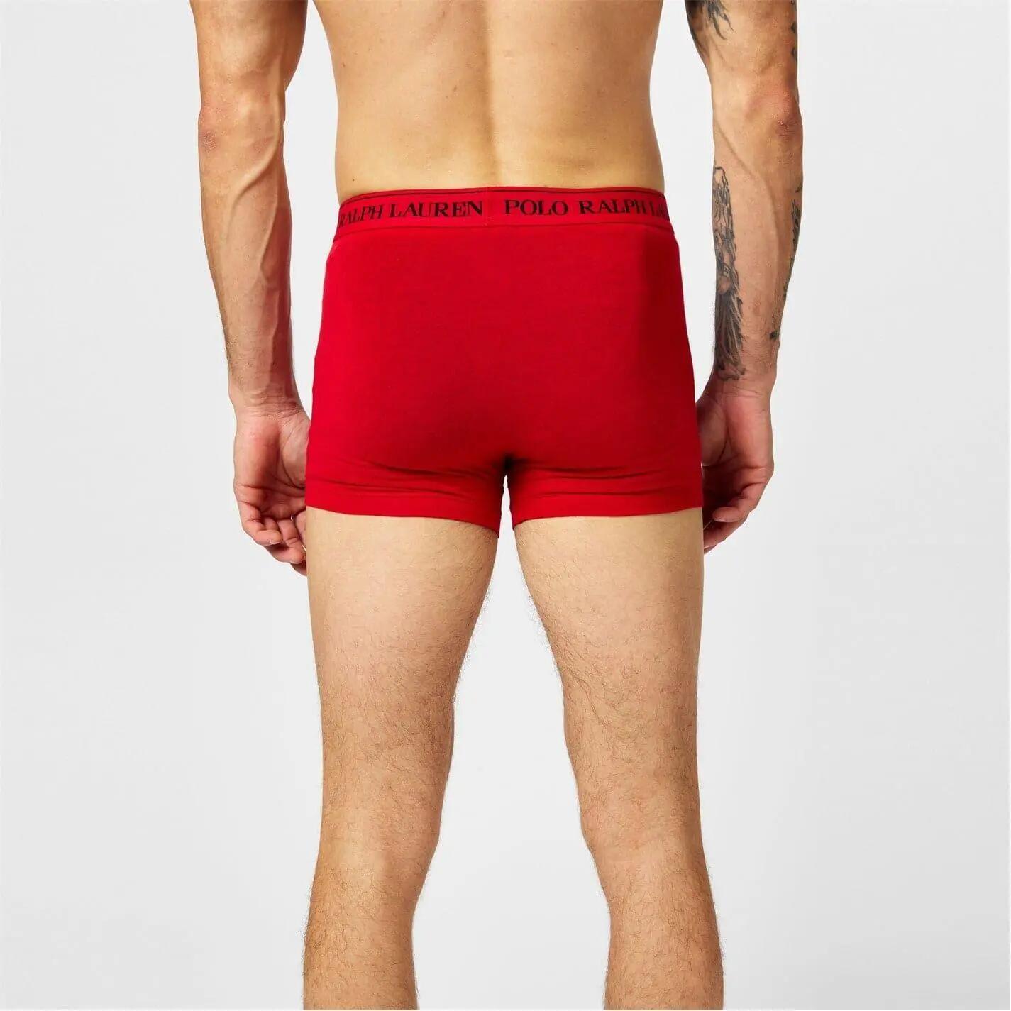 Mens Boxer Shorts (Pack of 3) (White/Red/Blue) 5/5