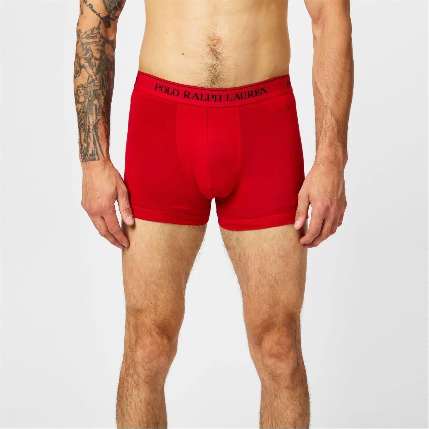 Mens Boxer Shorts (Pack of 3) (White/Red/Blue) 4/5