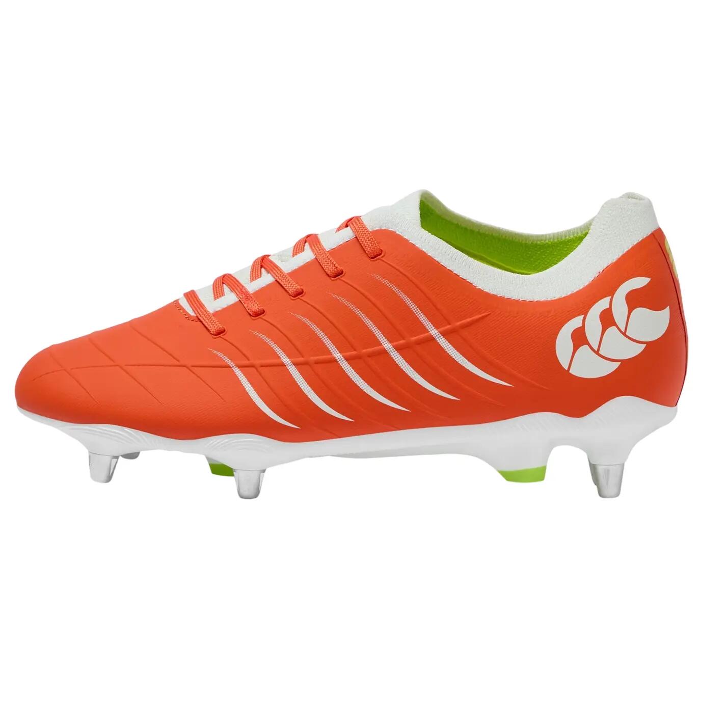 Chaussures De Rugby Pour Terrain Souple PRO Homme (Orange Clair) 2/3