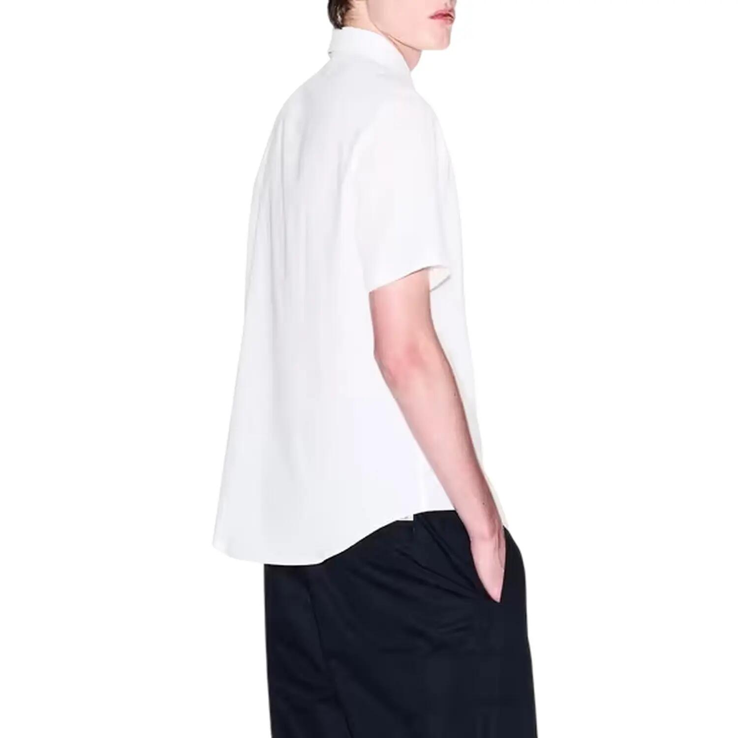Mens Point Collar Regular Shirt (Off White) 2/4