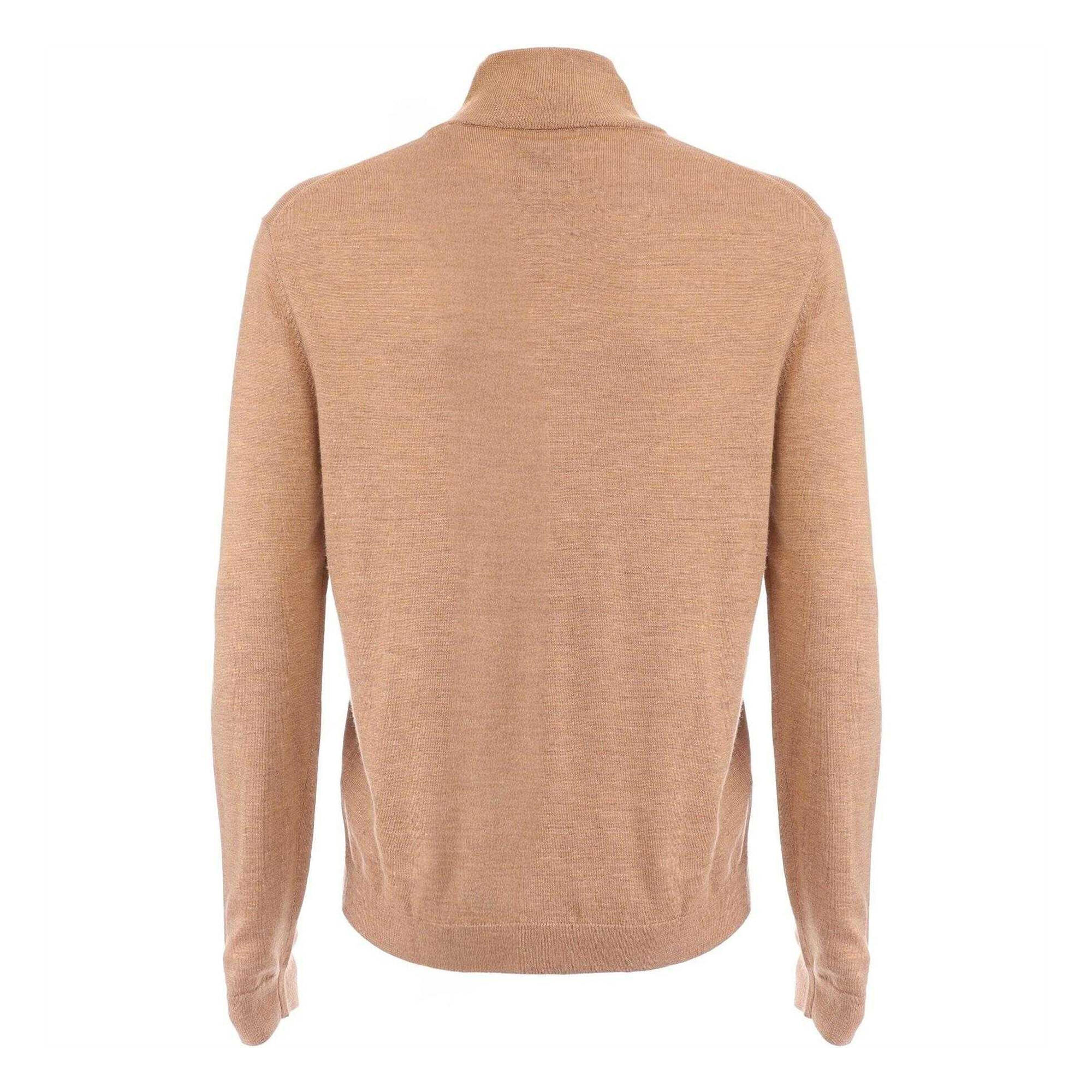 Strickjacke für , Merinowolle Herren Sand 2/3