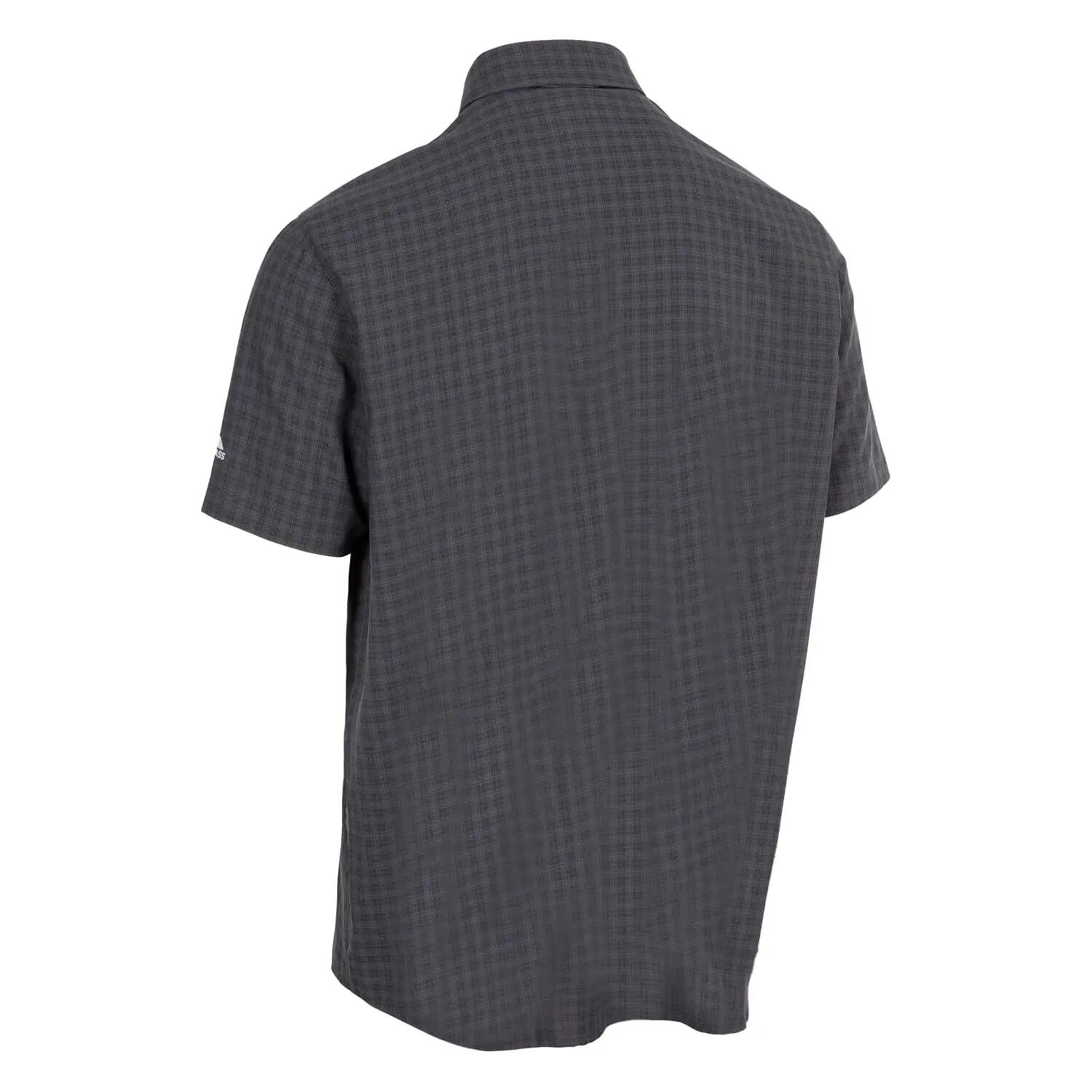 Chemise Manches Courtes Motif/style À Carreaux GILCRUX Homme (Gris Foncé À 2/4