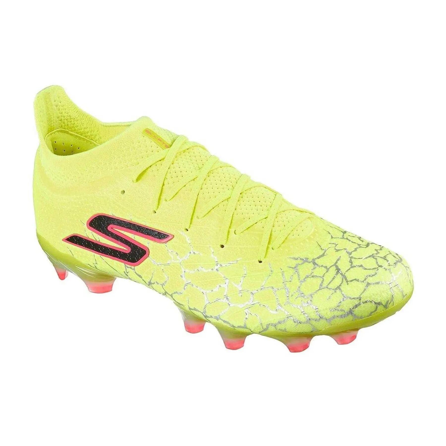 CrackleEffekt Fußballschuhe mit festem Boden für Herren Gelb/Schwarz 6/6