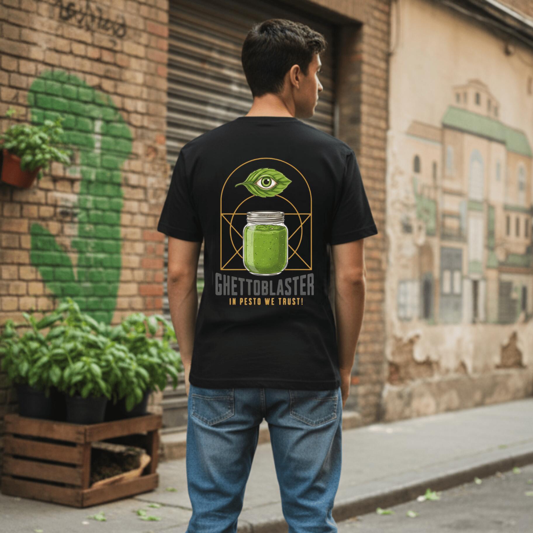 Koszulka z serii Trust Sushi-Czarna-Streetwear 4/8