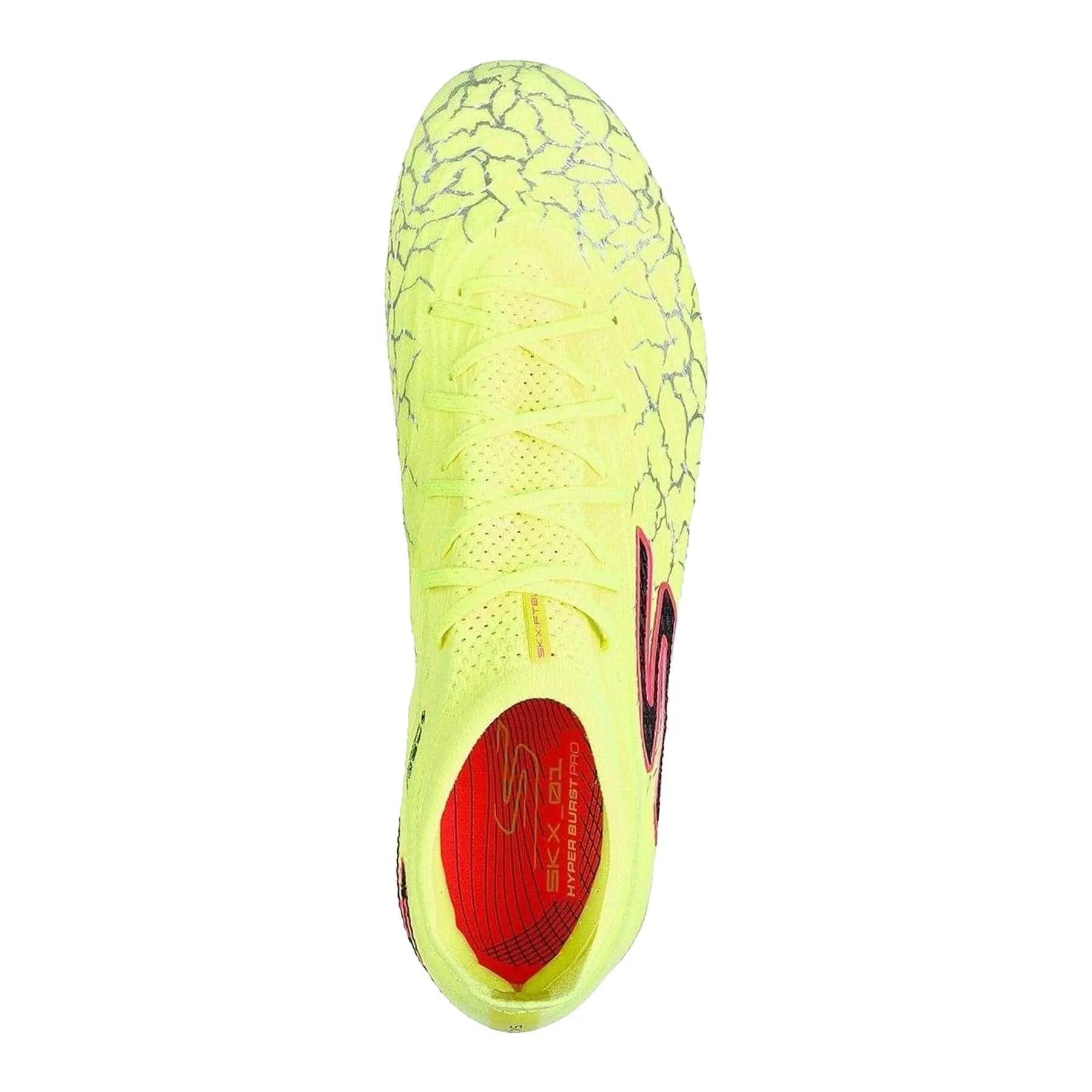 CrackleEffekt Fußballschuhe mit festem Boden für Herren Gelb/Schwarz 3/6