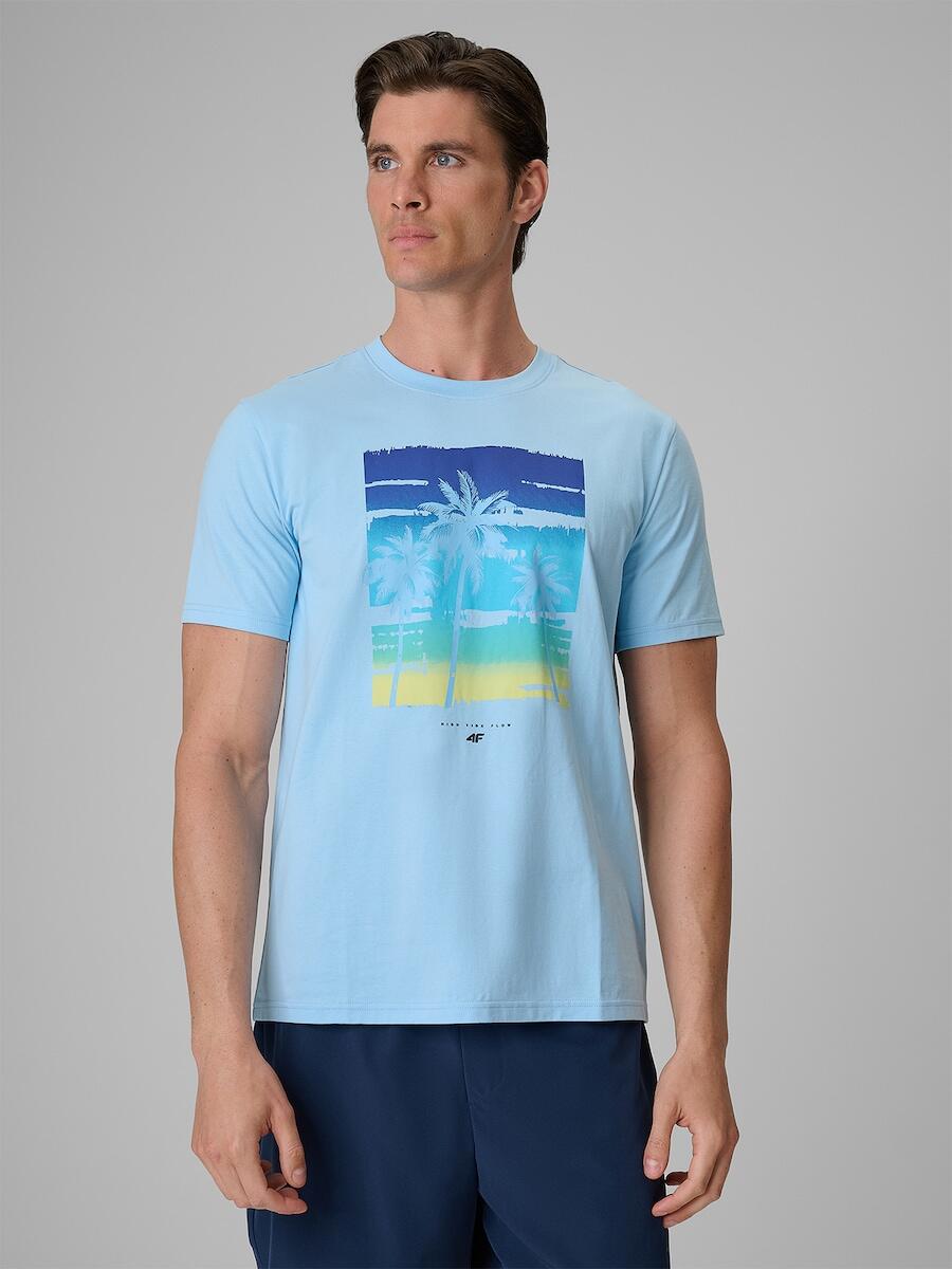 T-shirt bawełniany męski 4F 4FRSS26TTSHM4291