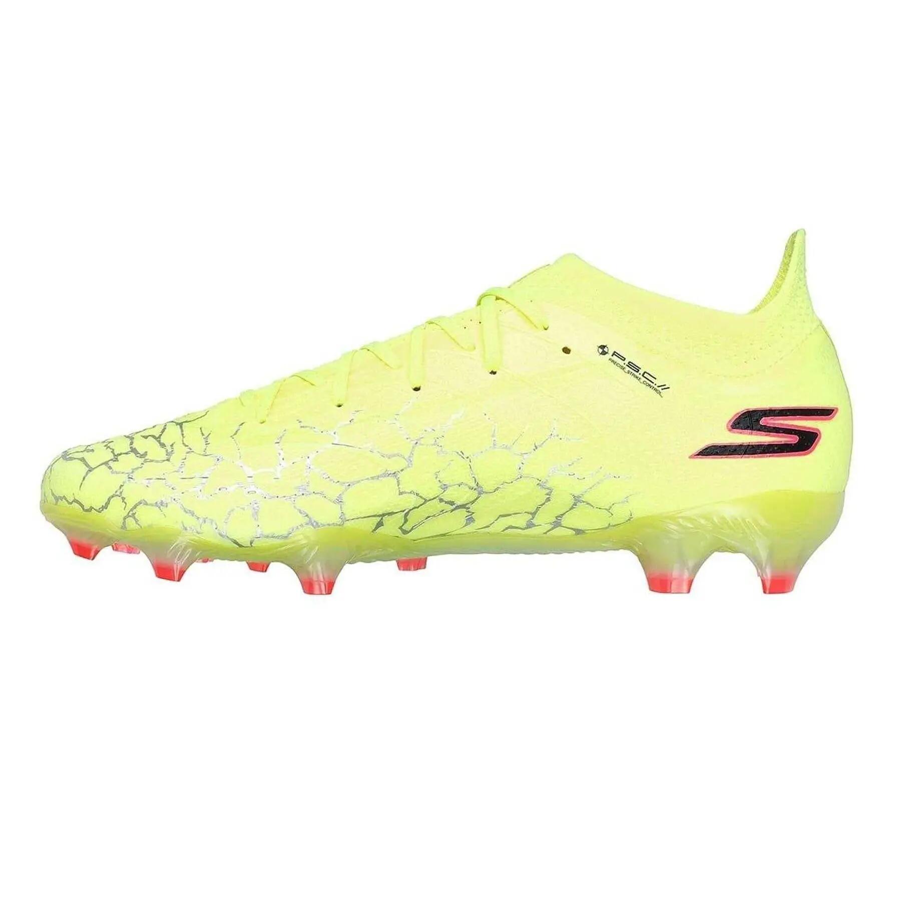 CrackleEffekt Fußballschuhe mit festem Boden für Herren Gelb/Schwarz 2/6
