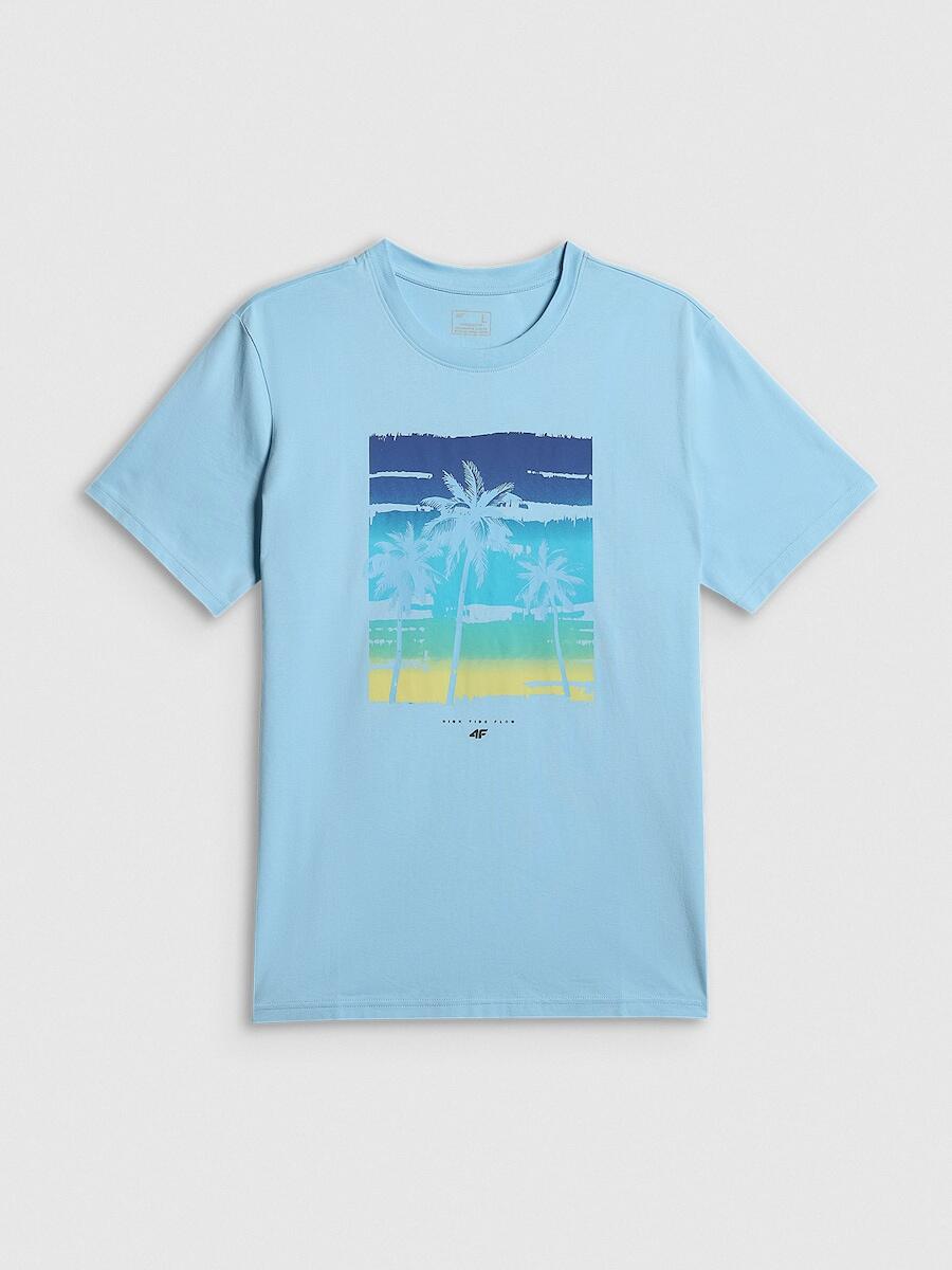 T-shirt bawełniany męski 4F 4FRSS26TTSHM4291 7/7