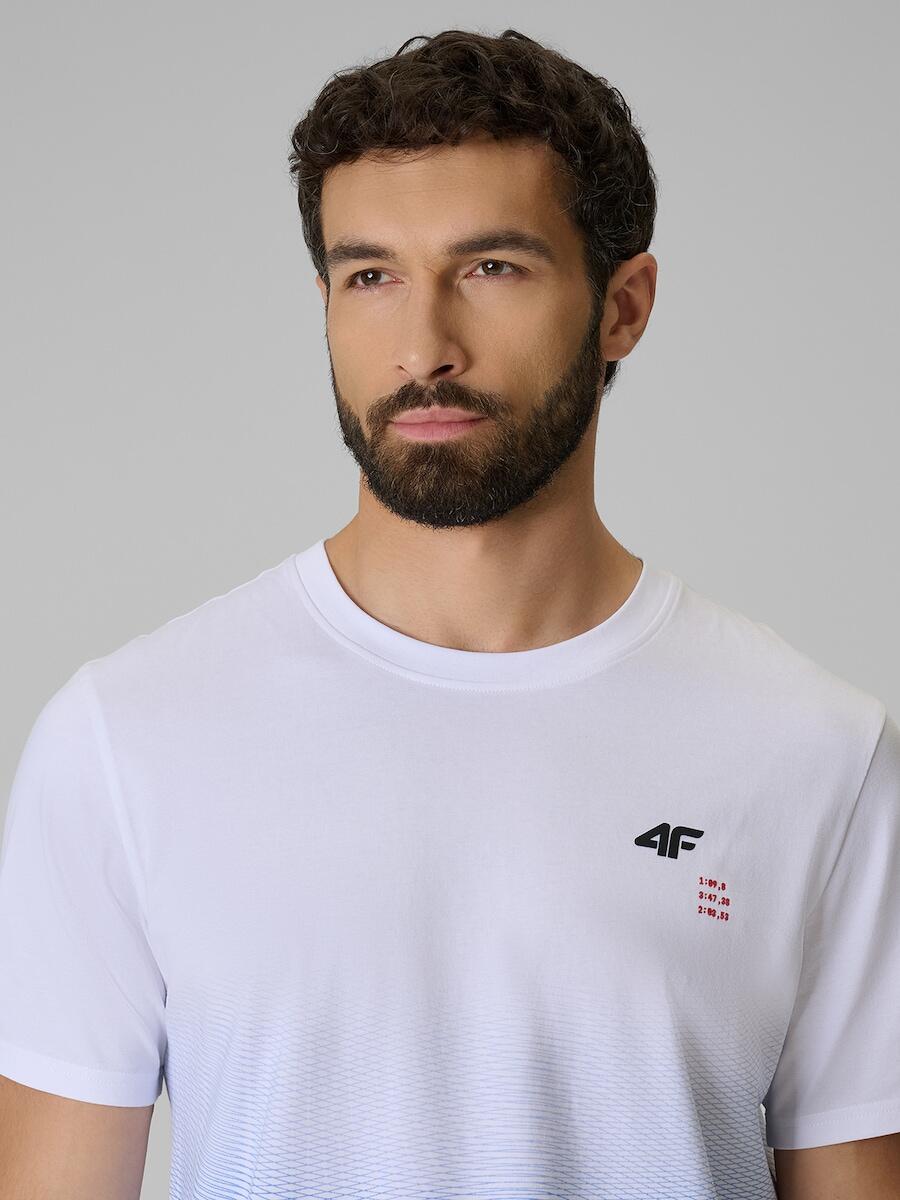 T-shirt bawełniany męski 4F 4FRSS26TTSHM4040 5/7
