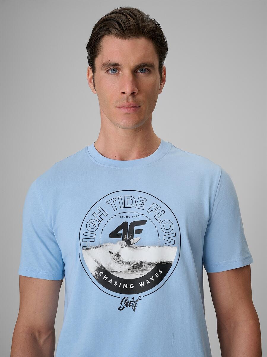 T-shirt bawełniany męski 4F 4FRSS26TTSHM4298 4/7