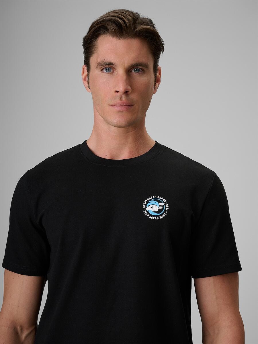 T-shirt bawełniany męski 4F 4FRSS26TTSHM4323 4/6