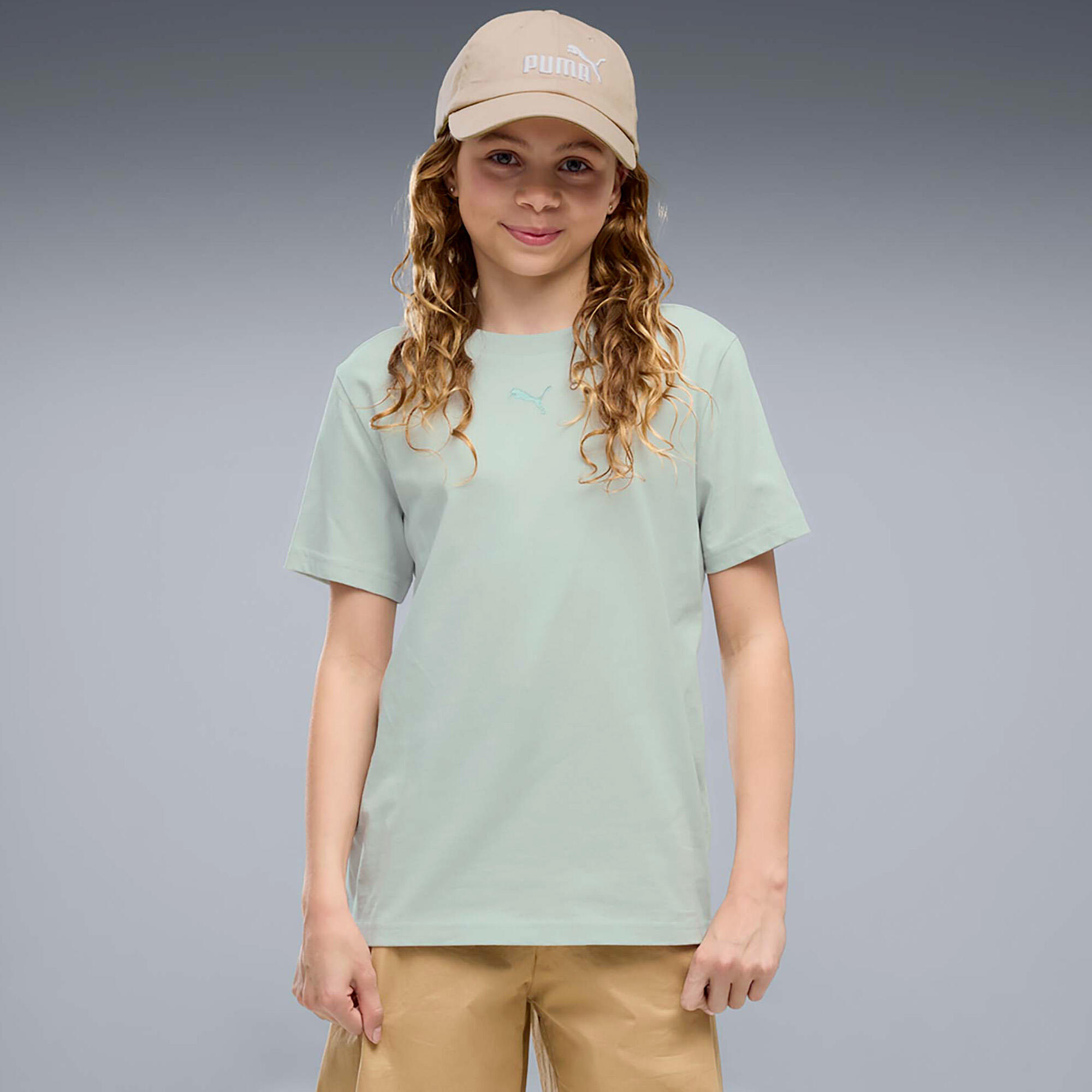 T-Shirt Puma Ess Centered Cat Logo Tee G Junior 2/4