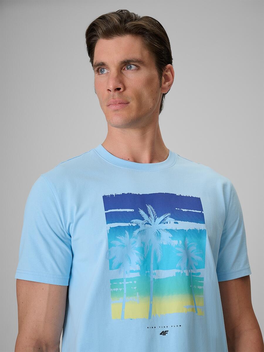 T-shirt bawełniany męski 4F 4FRSS26TTSHM4291 4/7