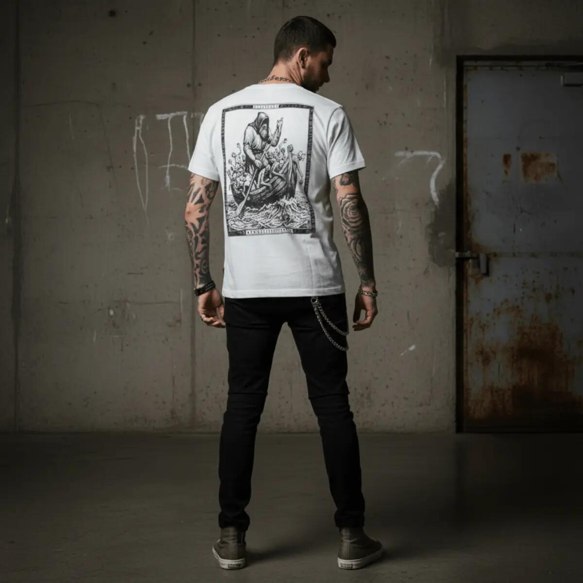 Koszulka z serii Dante Caronte-Biała-Streetwear 8/8