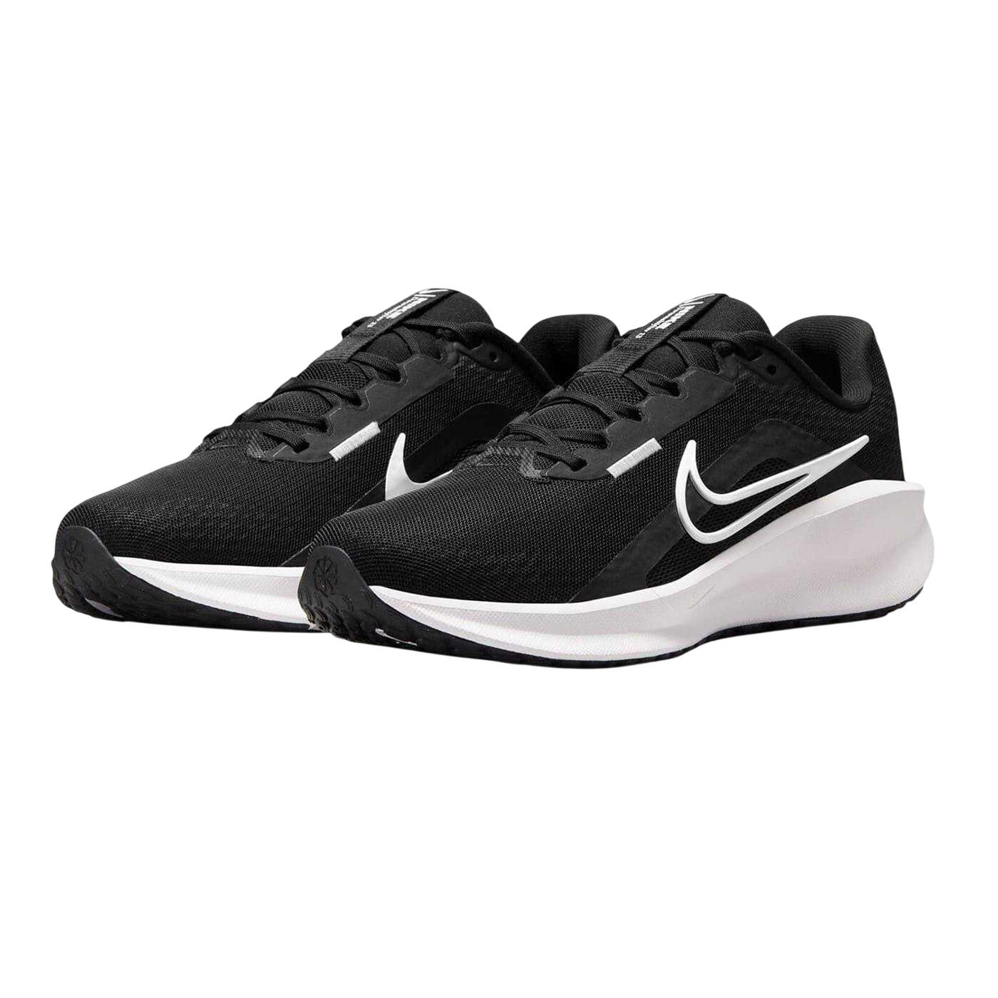 Womens/Ladies Downshifter 13 Road Running Shoes (Black/White) 5/5