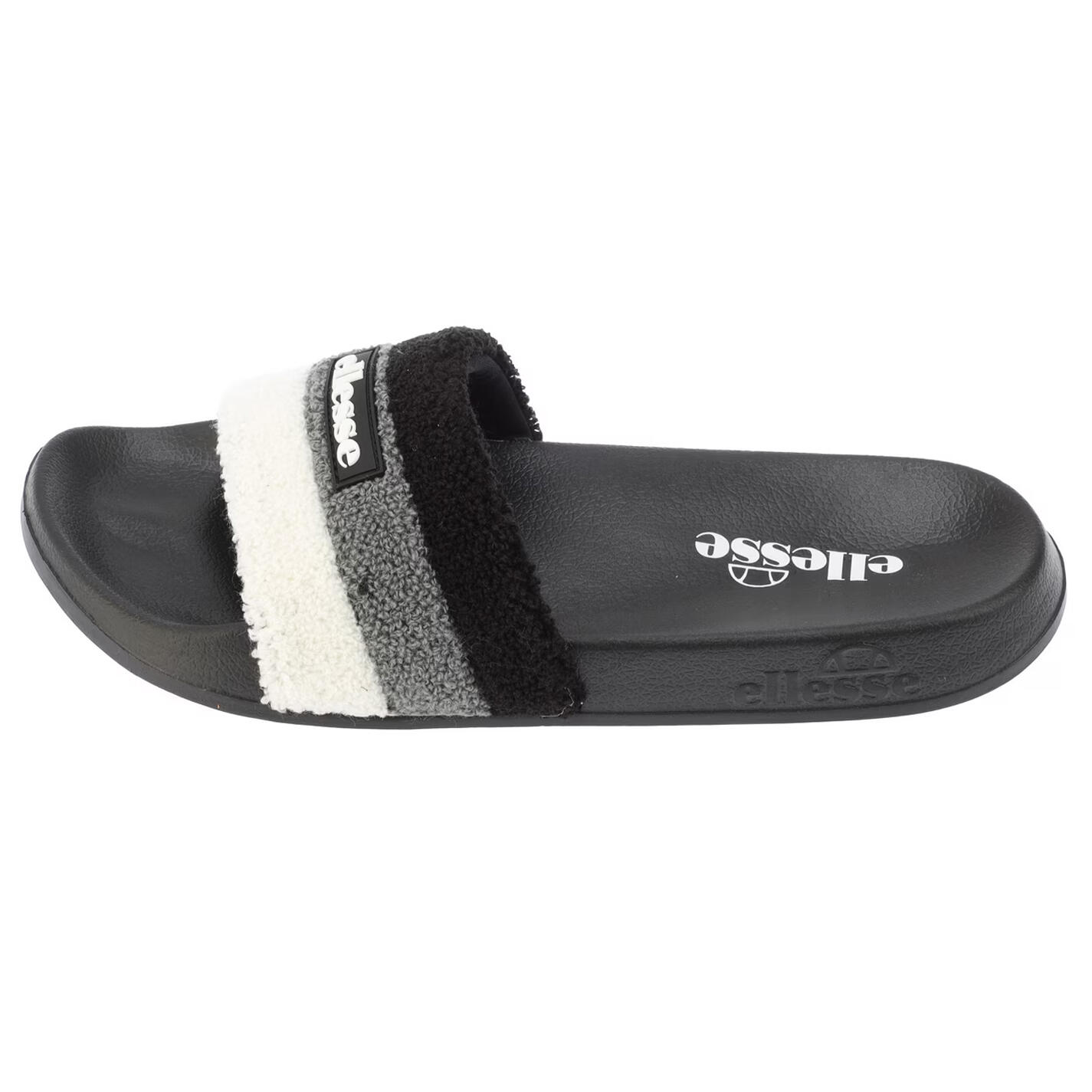 Claquettes Motif/style Triple Rayures Homme (Noir / Gris) 2/5