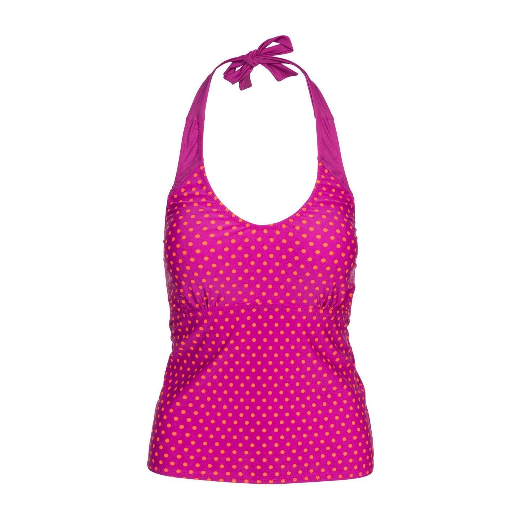 Maglia Tankini A Pois Donna Trespass Viola 2/4
