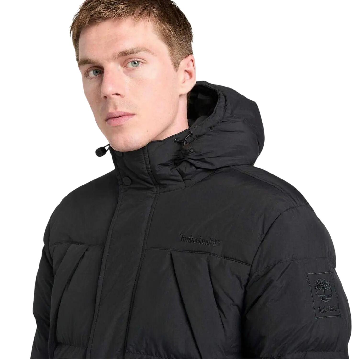 Piumino Idrorepellente Con Cappuccio Uomo Timberland Nero 4/5