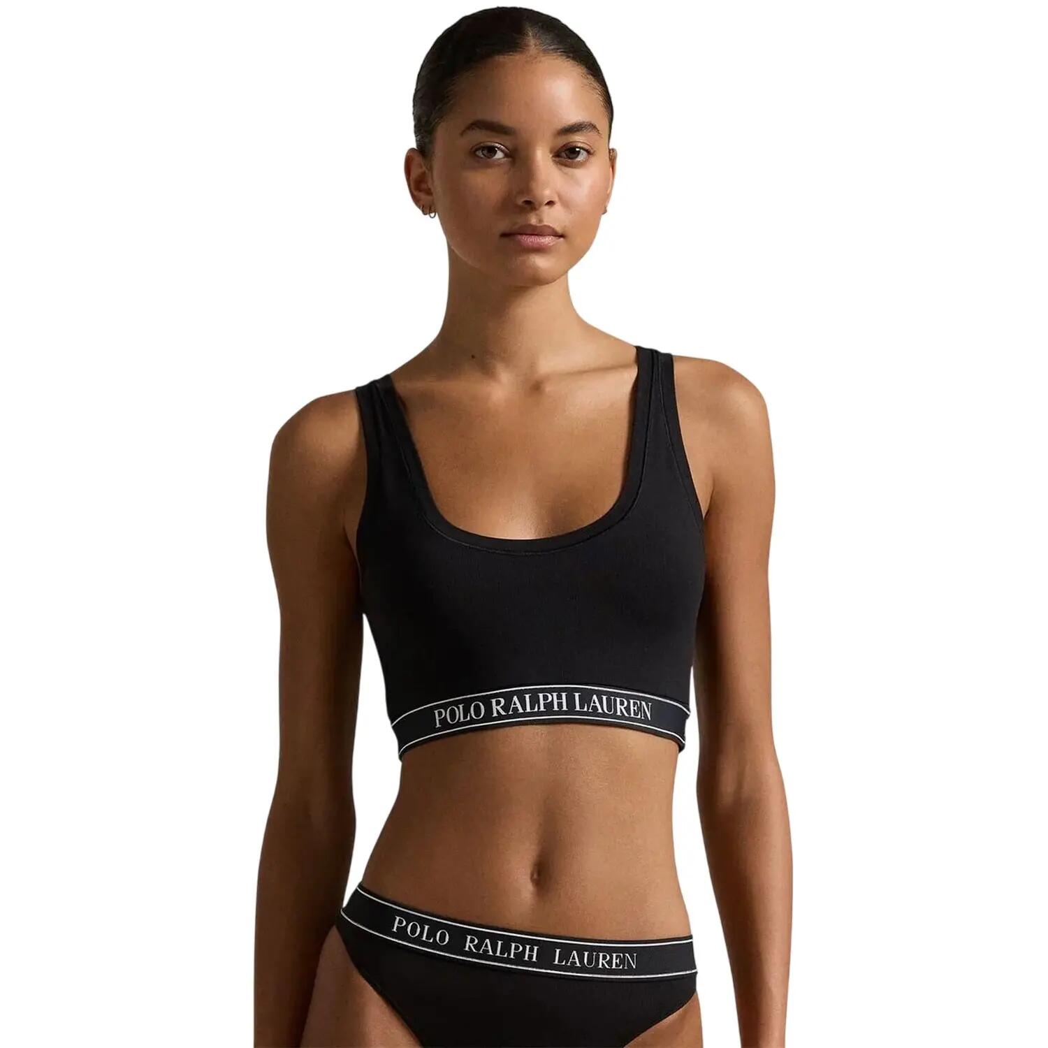 Bralette für , Runder Auschnitt Damen Schwarz 2/4