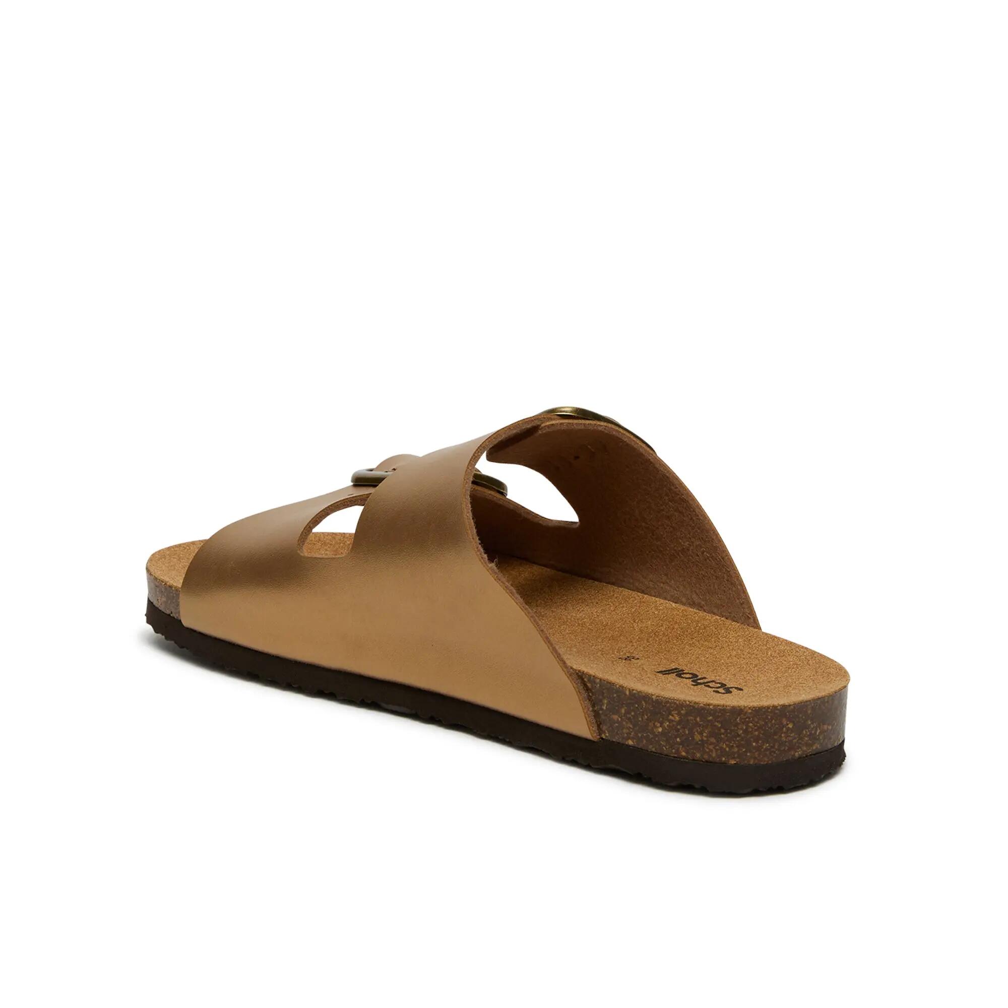 Sandálias mulher Jackie 2 Straps Castanho-bronze 4/4