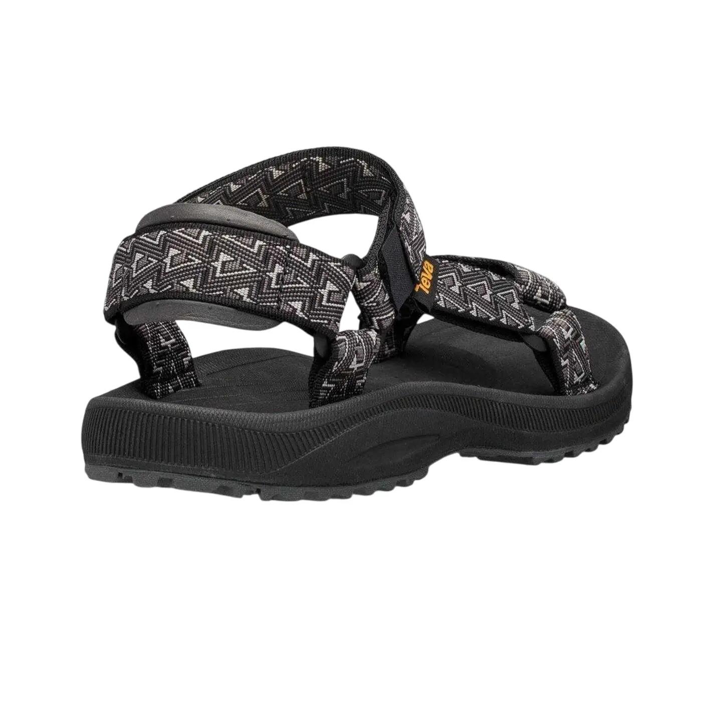 Mens Winsted Adjustable Strap Sandals (Black Print) 2/4
