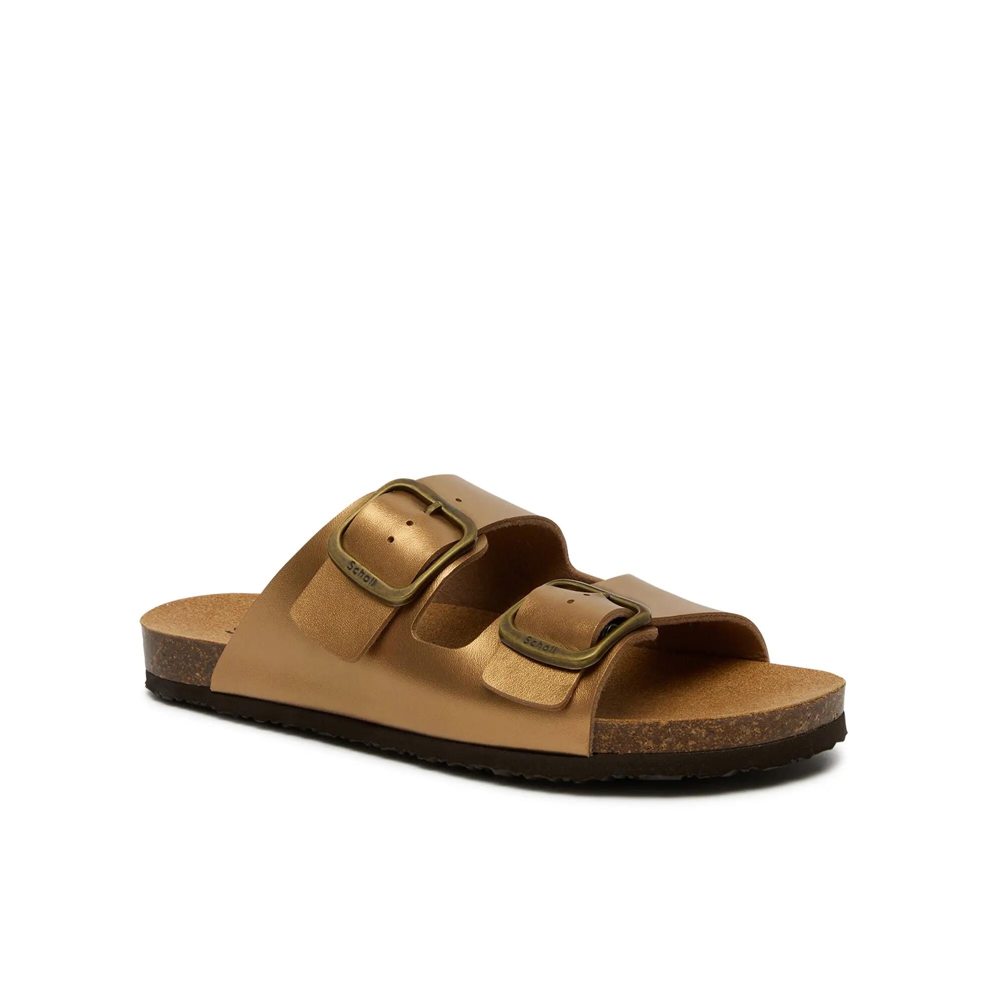 Sandálias mulher Jackie 2 Straps Castanho-bronze 2/4