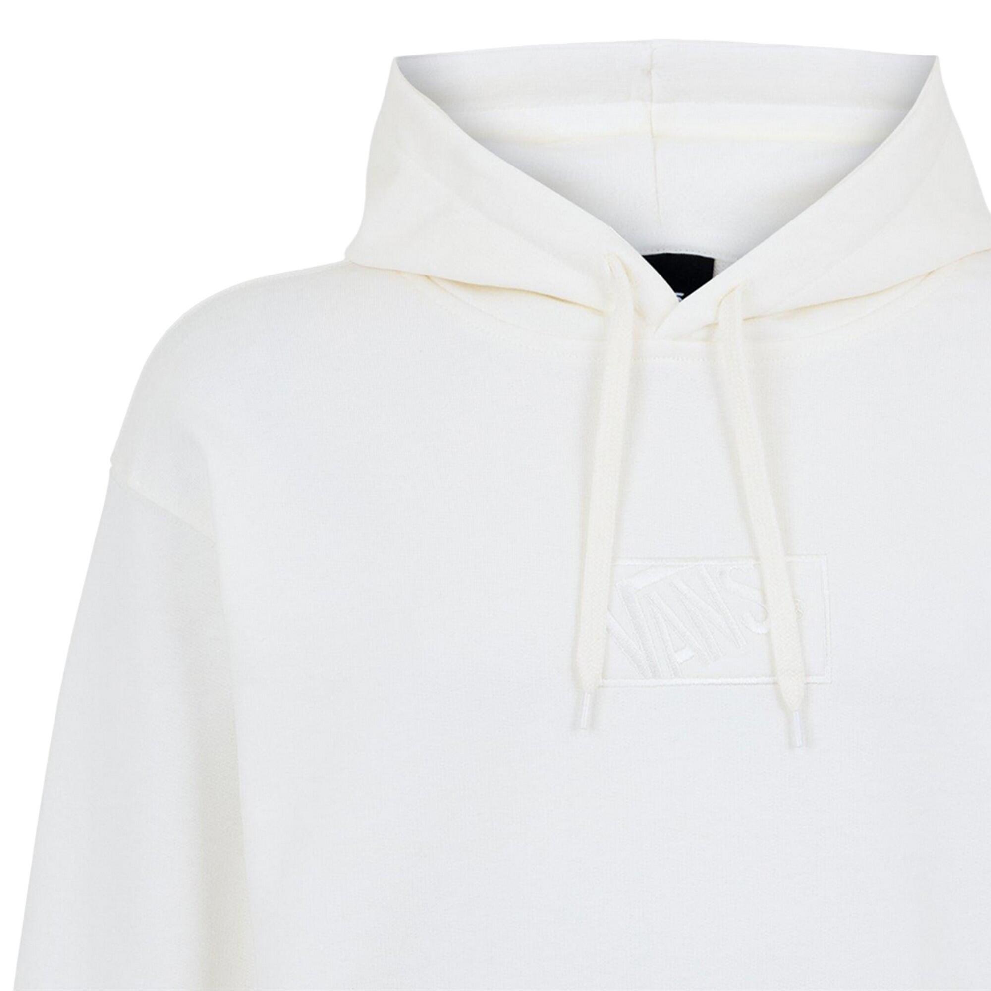Heren geborduurde logohoodie (Marshmallow) 3/4