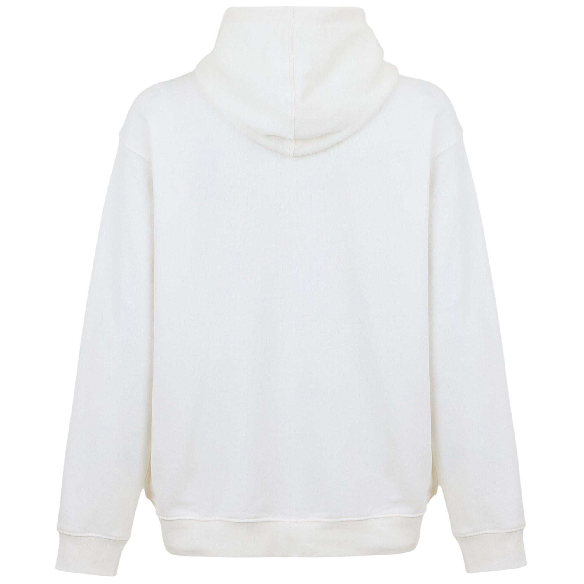 Heren geborduurde logohoodie (Marshmallow) 2/4