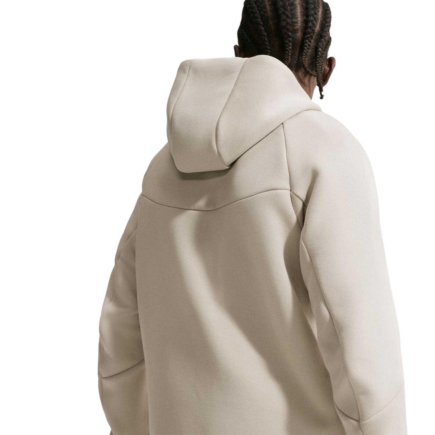 "Tech" Hoodie mit durchgehendem Reißverschluss für Herren Cremefarbe 4/4