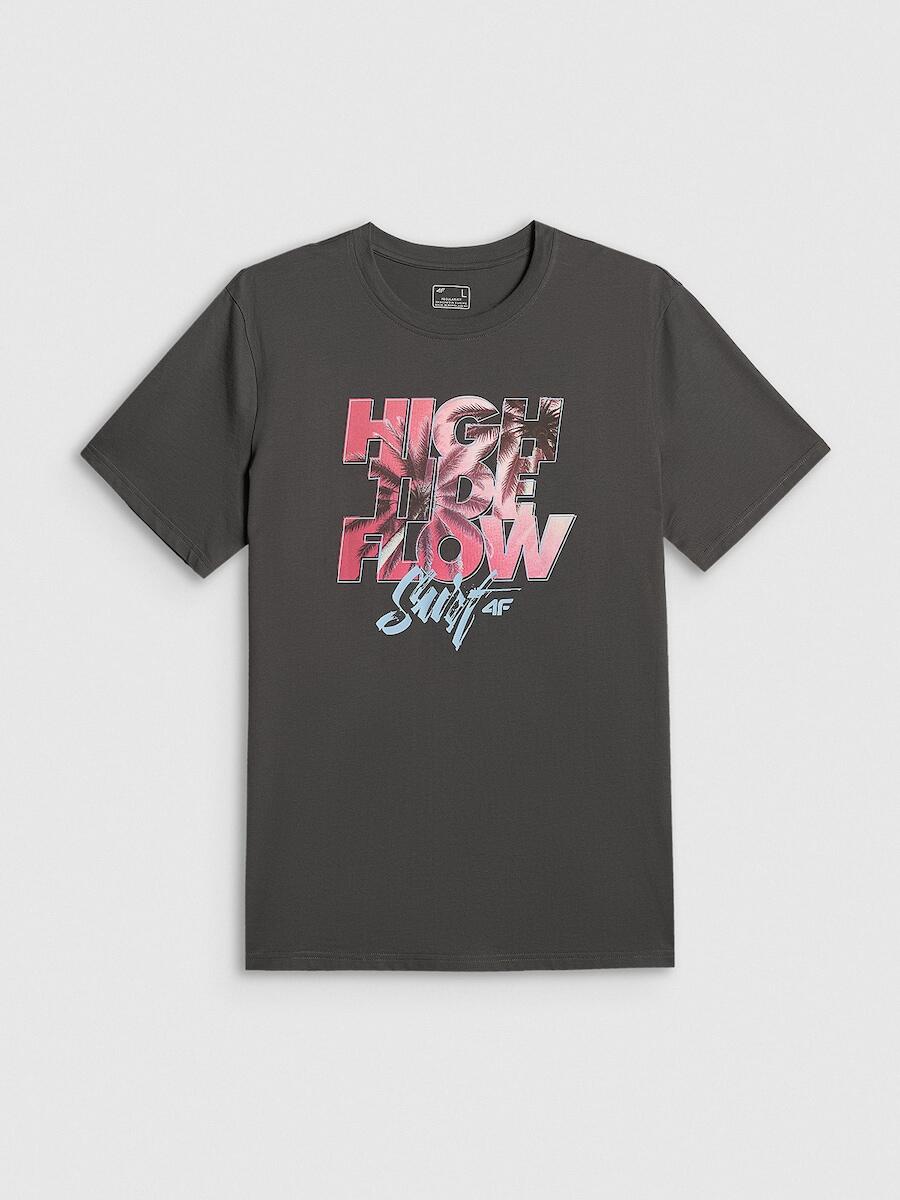 T-shirt bawełniany męski 4F 4FRSS26TTSHM4292 6/6