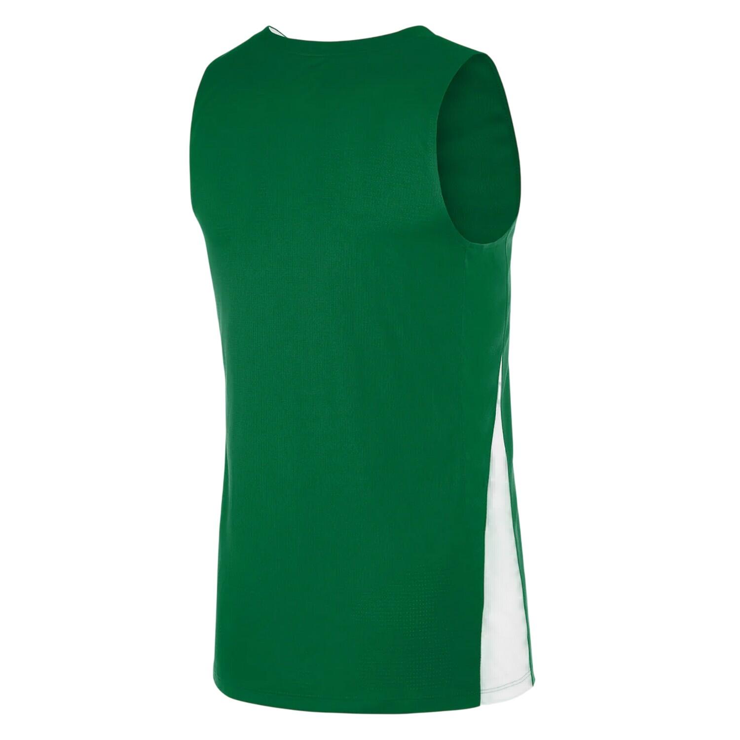 Maglia Pannello A Contrasto Senza Maniche Donna Nike Verde Pino Bianco 3/3