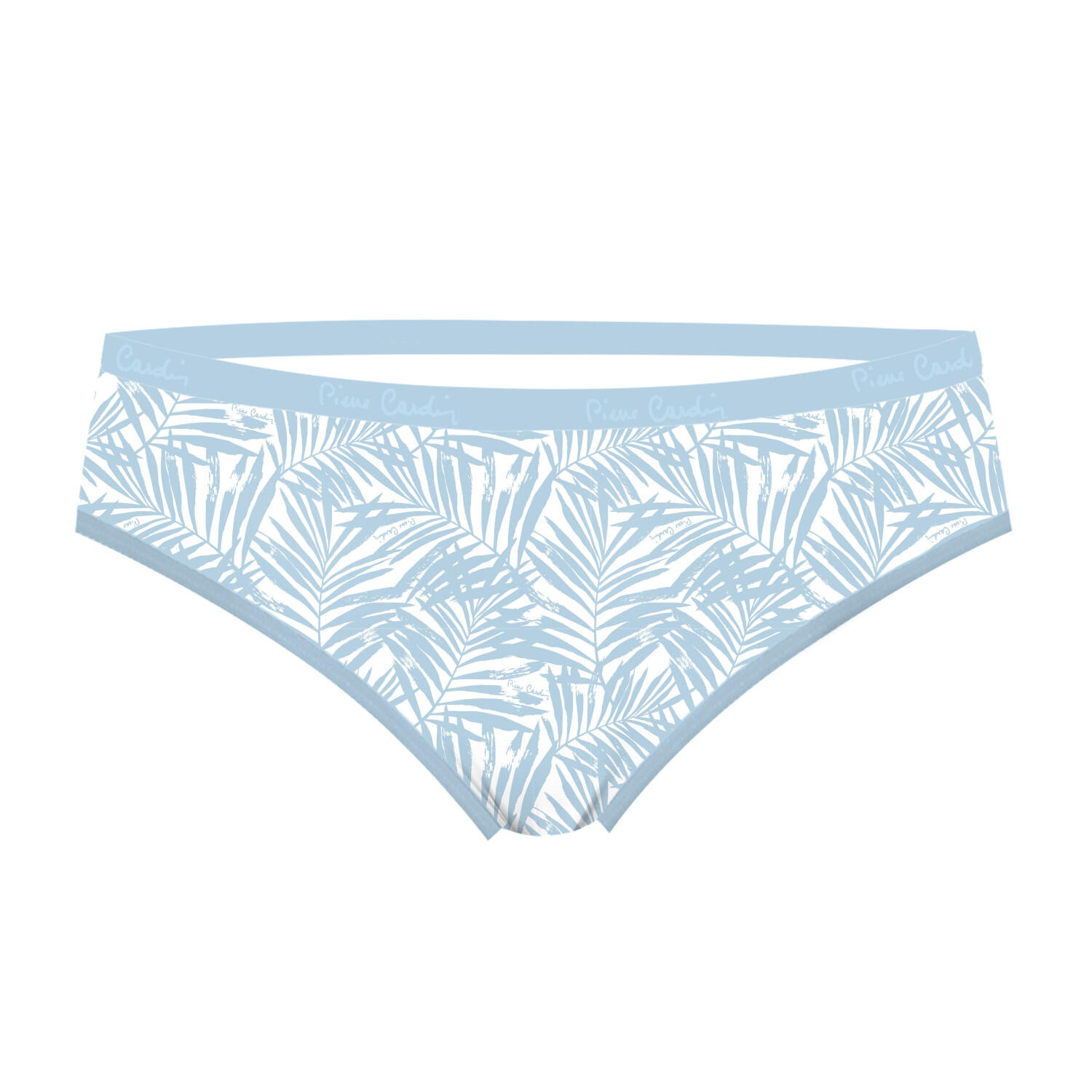 Lot de 3 slips femme  en coton uni et imprimé ceinture fine 2cm Pck1 4/5
