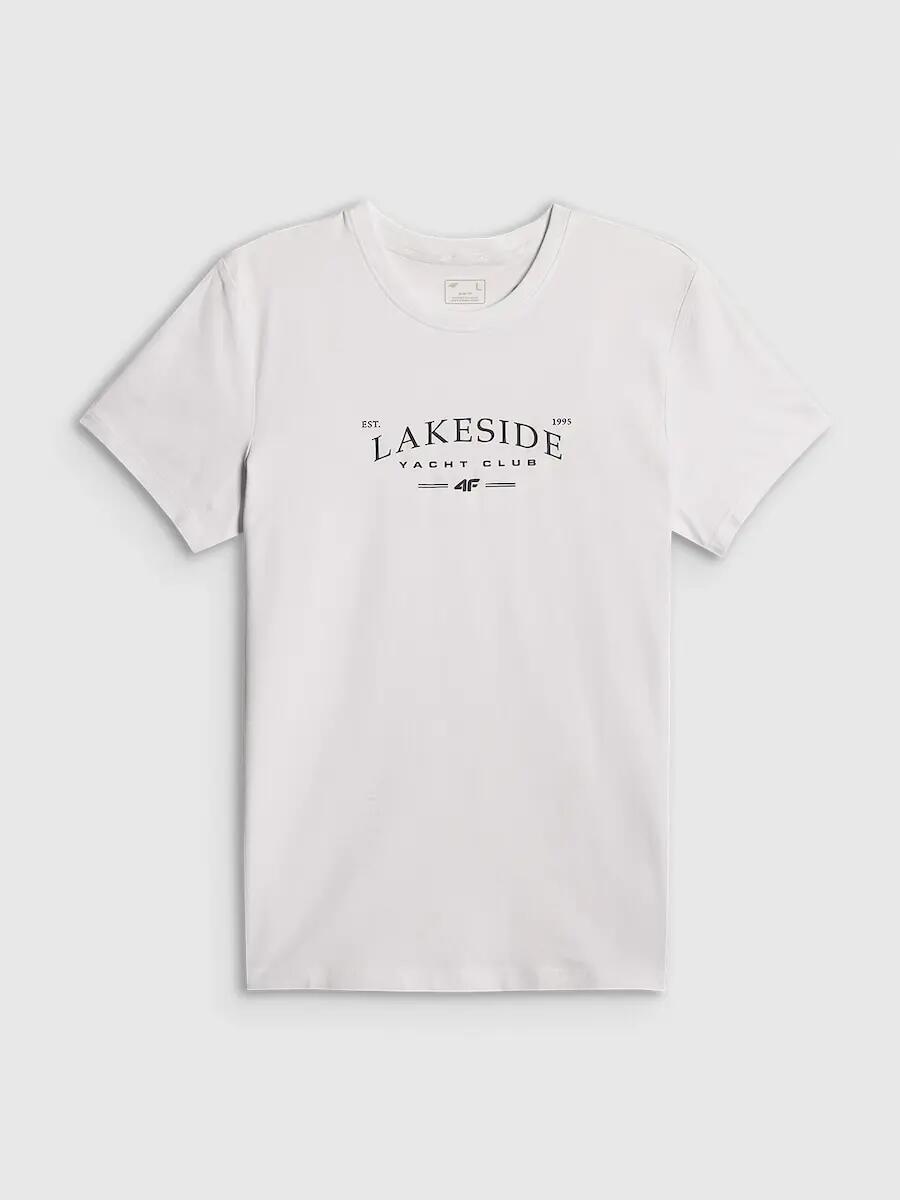 T-shirt bawełniany męski 4F 4FRSS26TTSHM4501 5/6