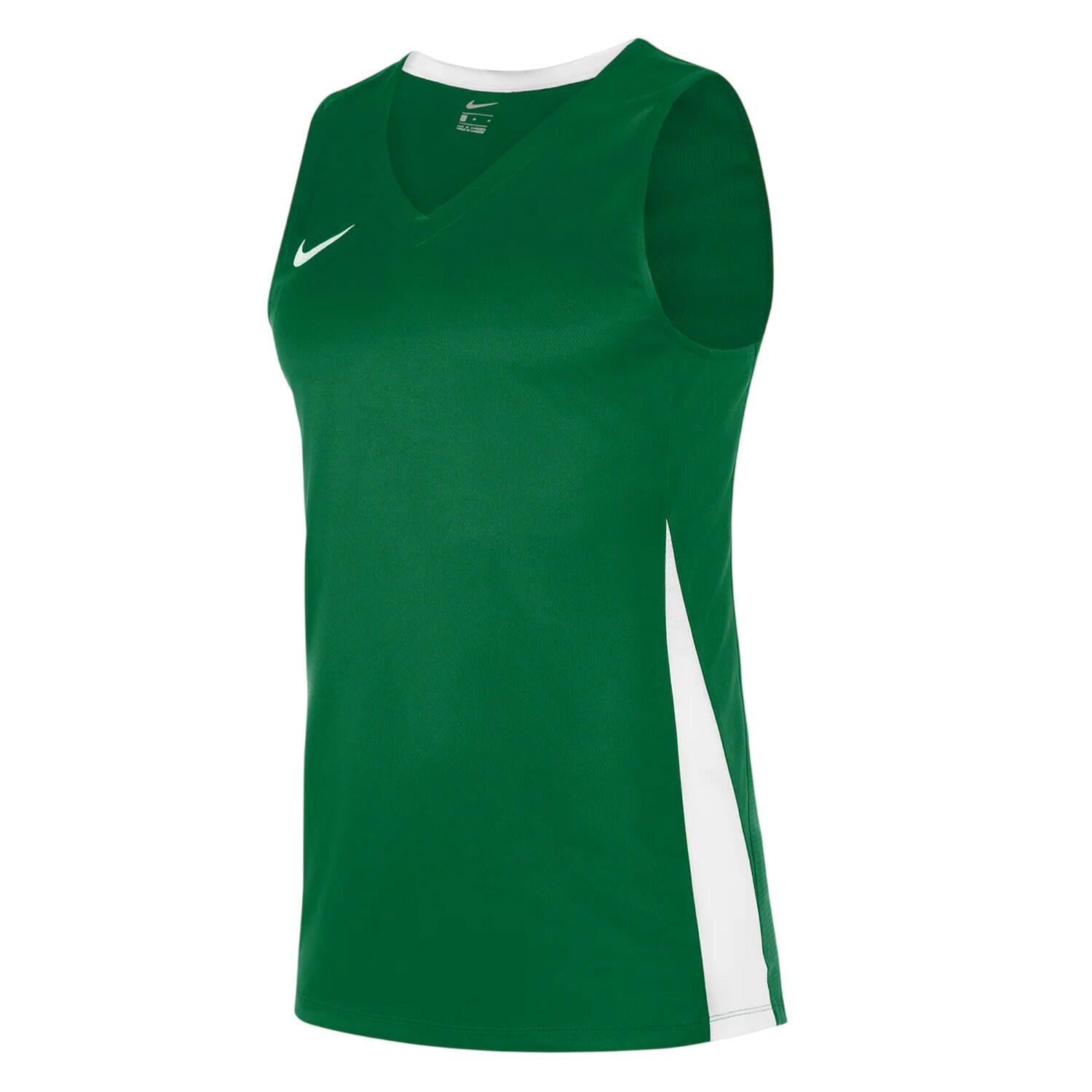 Maglia Pannello A Contrasto Senza Maniche Donna Nike Verde Pino Bianco 2/3