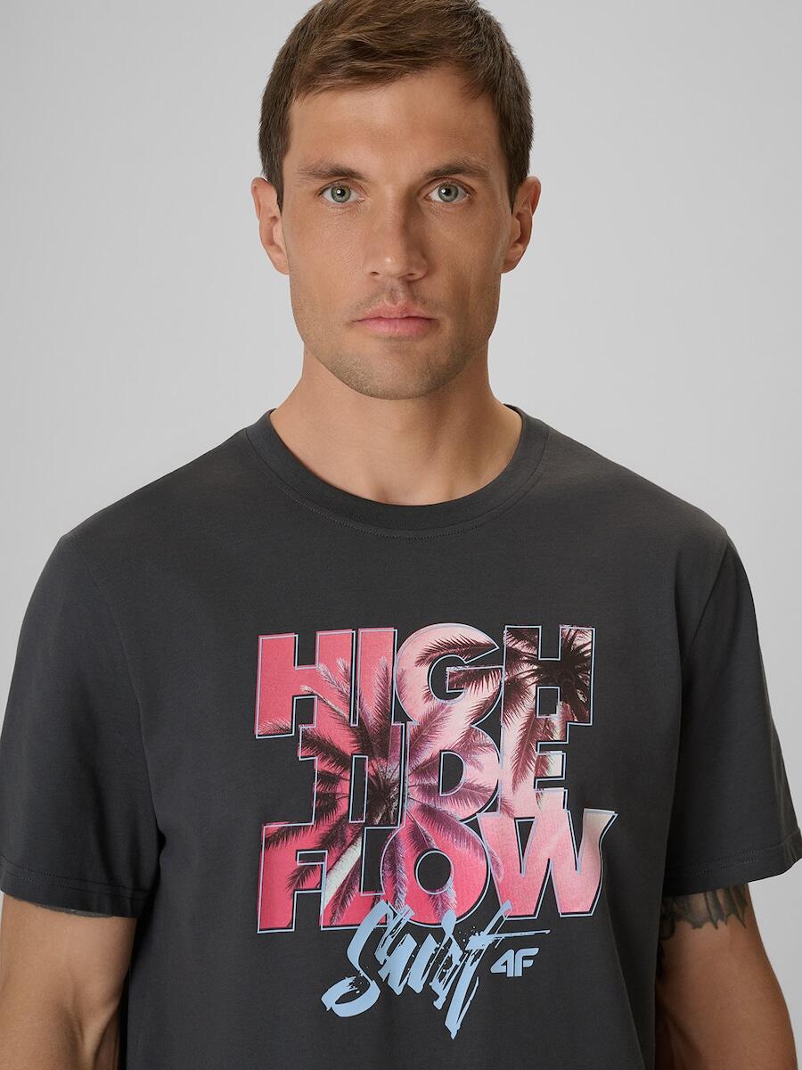 T-shirt bawełniany męski 4F 4FRSS26TTSHM4292 4/6