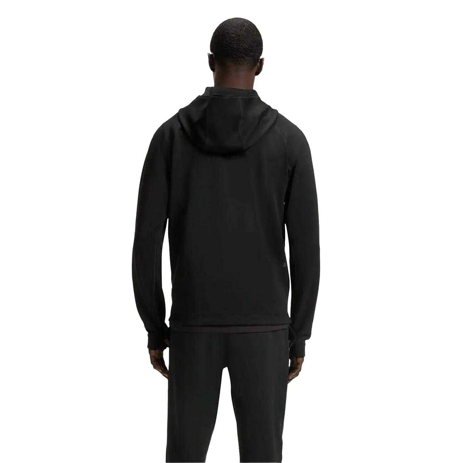 Felpa Con Cappuccio E Zip Intera Allenamento Uomo Boss Active Nero 3/3