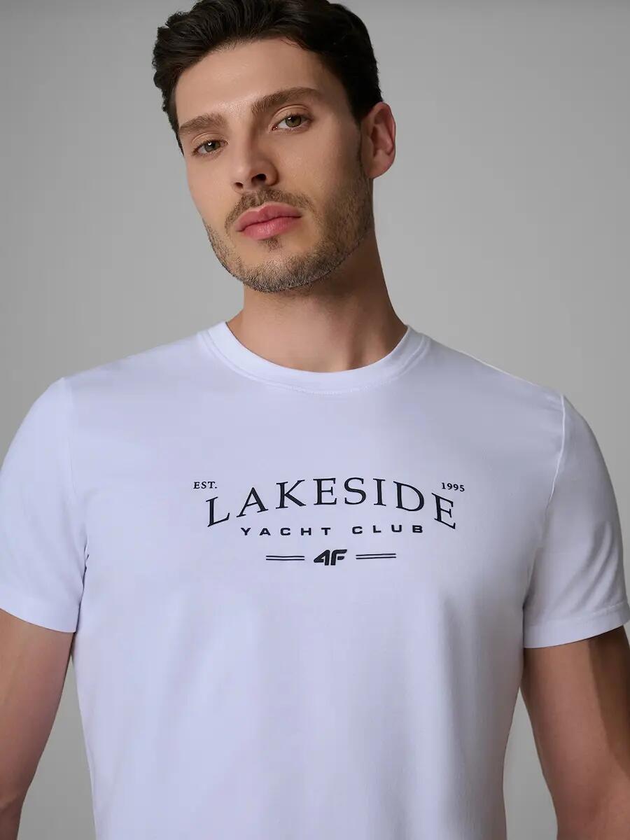 T-shirt bawełniany męski 4F 4FRSS26TTSHM4501 3/6