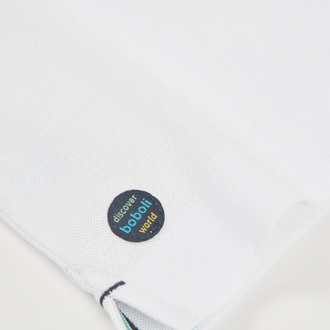 Polos de verano de tenis kids niño boboli blanco 4/4